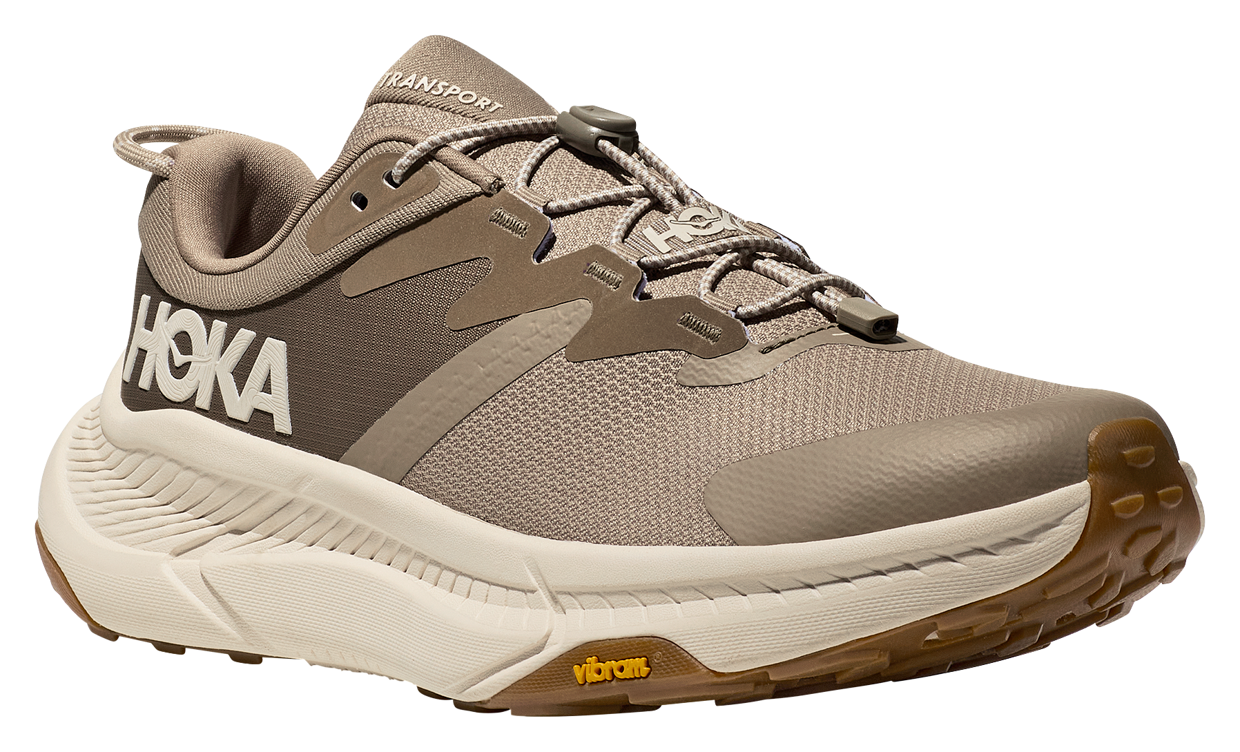 Image of Hoka Transport Running Shoes for Men - Dune/Eggnog - 10M