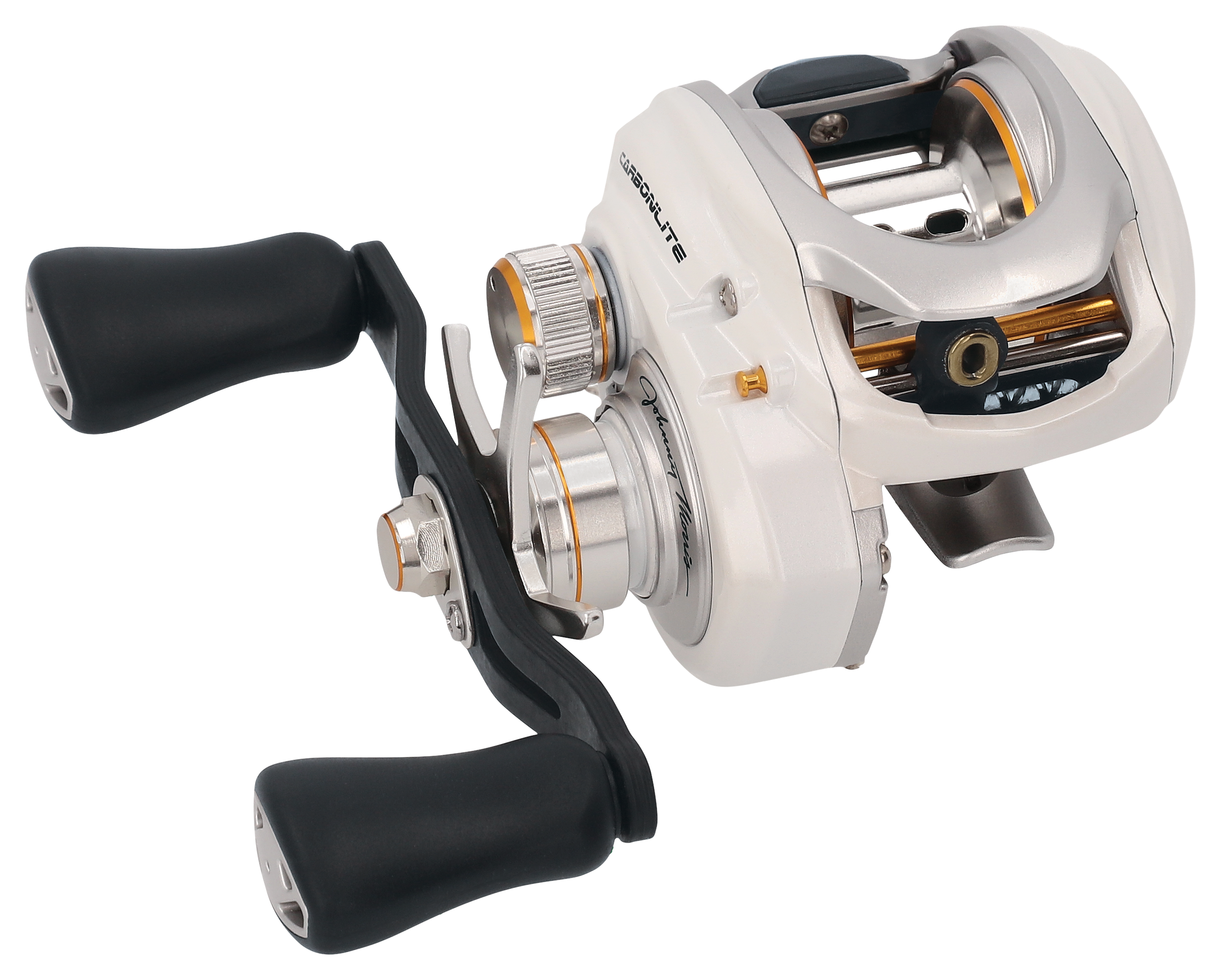 Image of Bass Pro Shops Johnny Morris CarbonLite Baitcast Reel - Right - 8.3:1