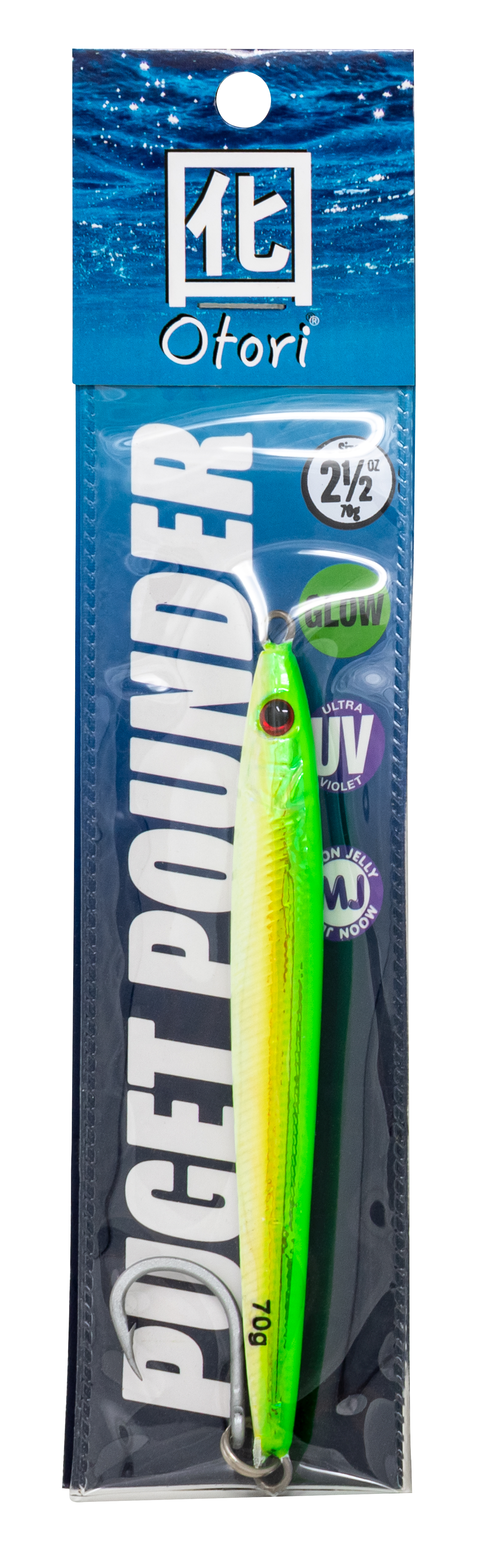 Otori Puget Pounder Jig - Green/Yellow Glow - 4-1/2