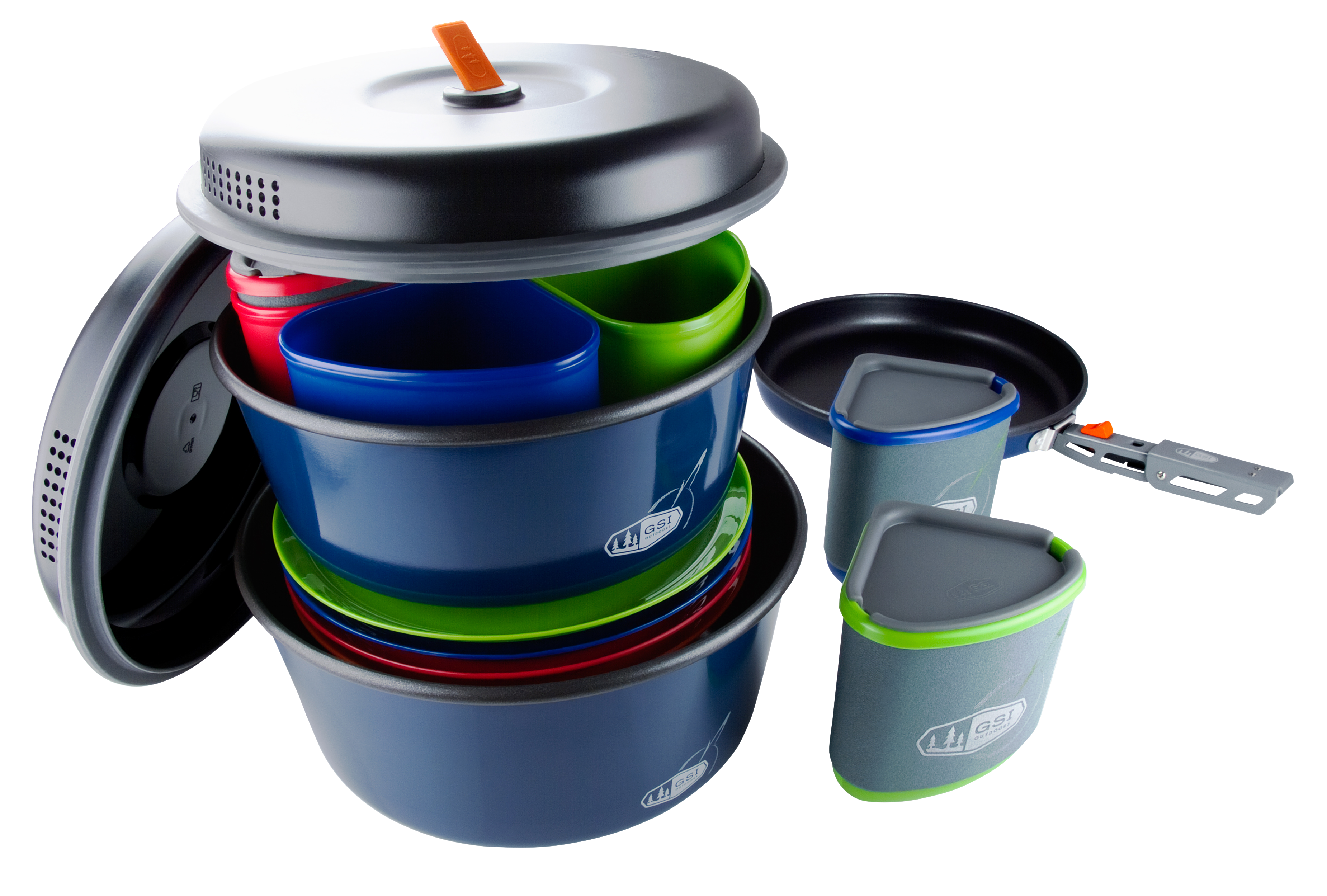 Image of GSI Outdoors Bugaboo 23-Piece Ceramic Camper Cook Set