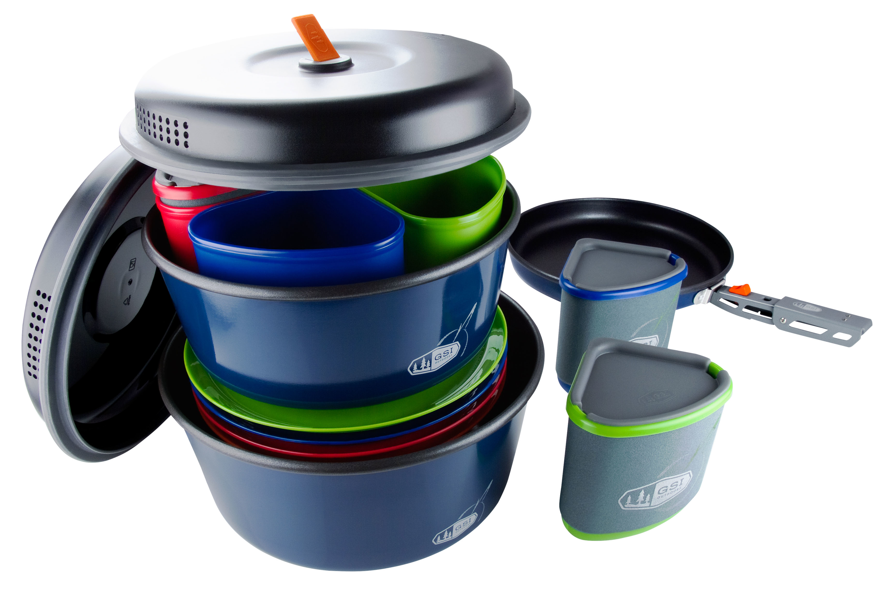 GSI Outdoors Bugaboo 23-Piece Ceramic Camper Cook Set