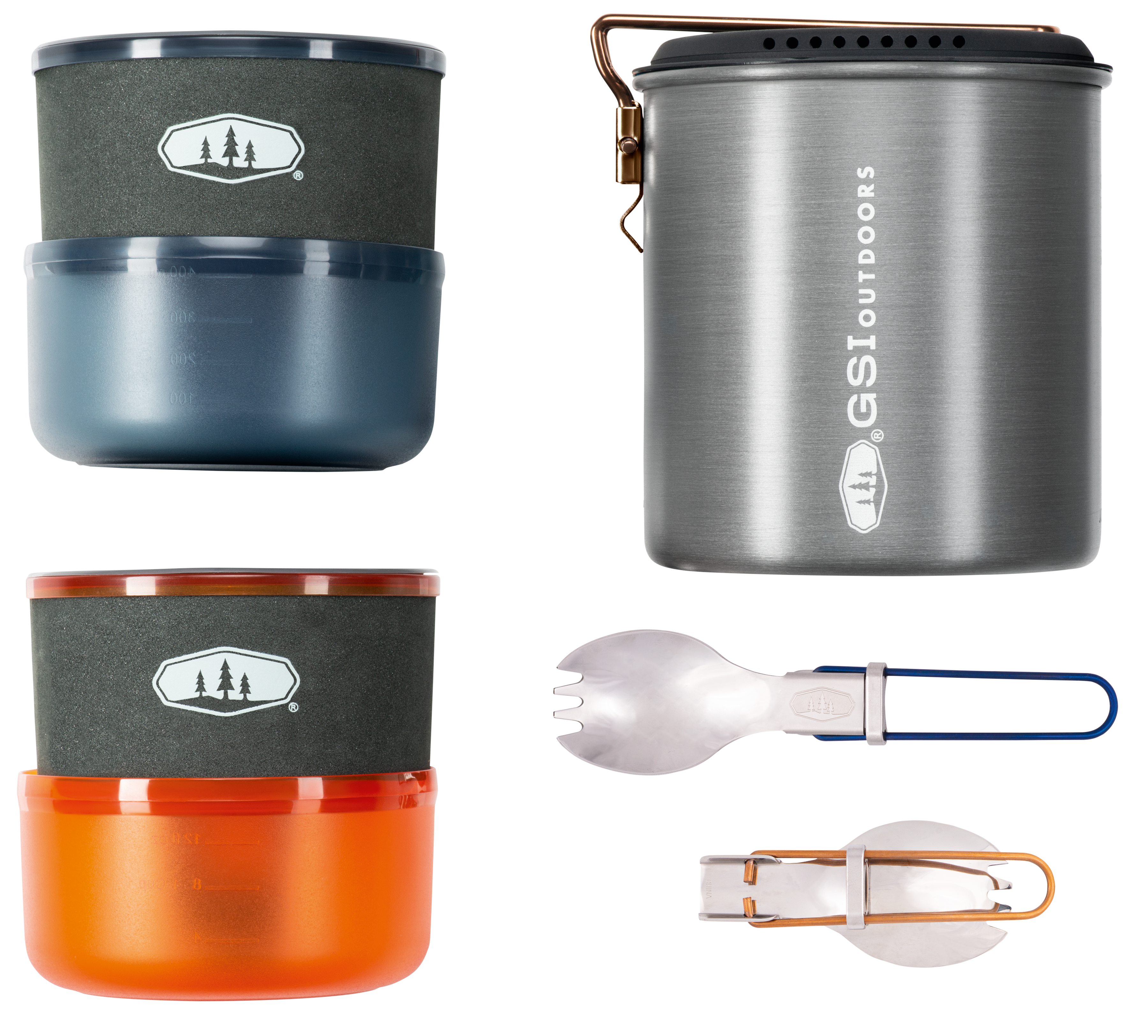 Image of GSI Outdoors Halulite Microdualist 11-Piece Cook Set