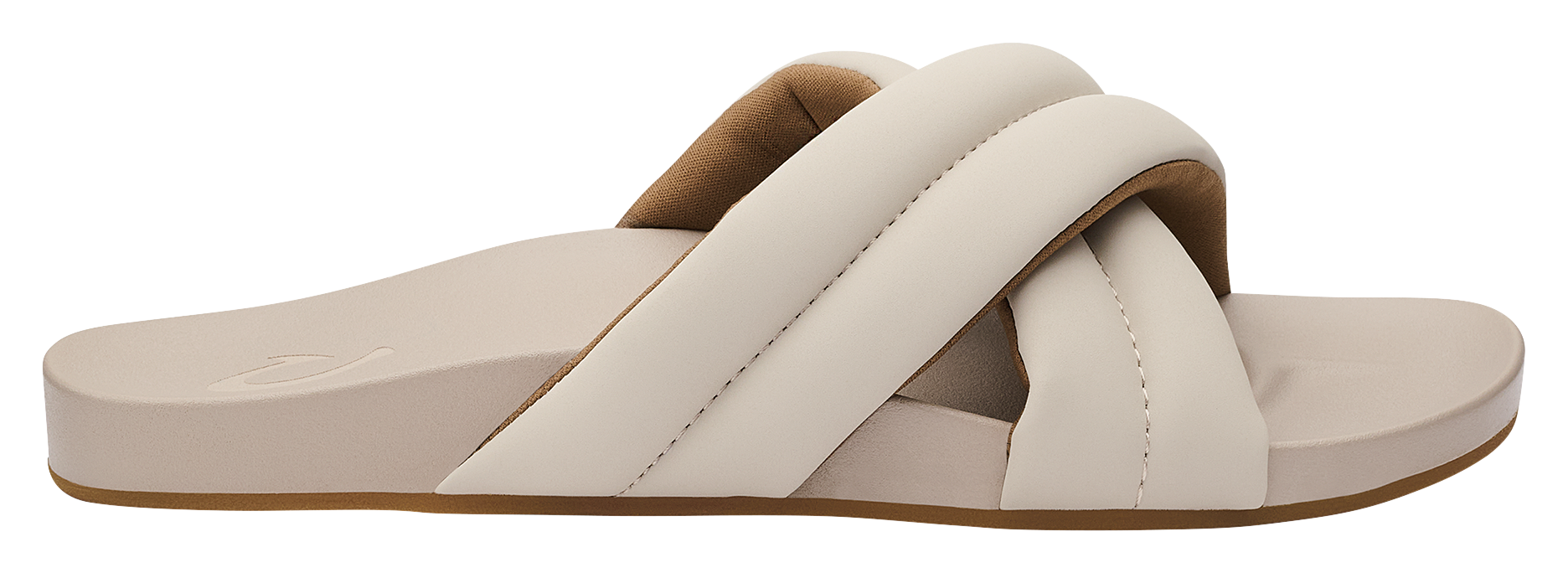 Image of OluKai Hila Puffy Slide Sandals for Ladies - Cloudy