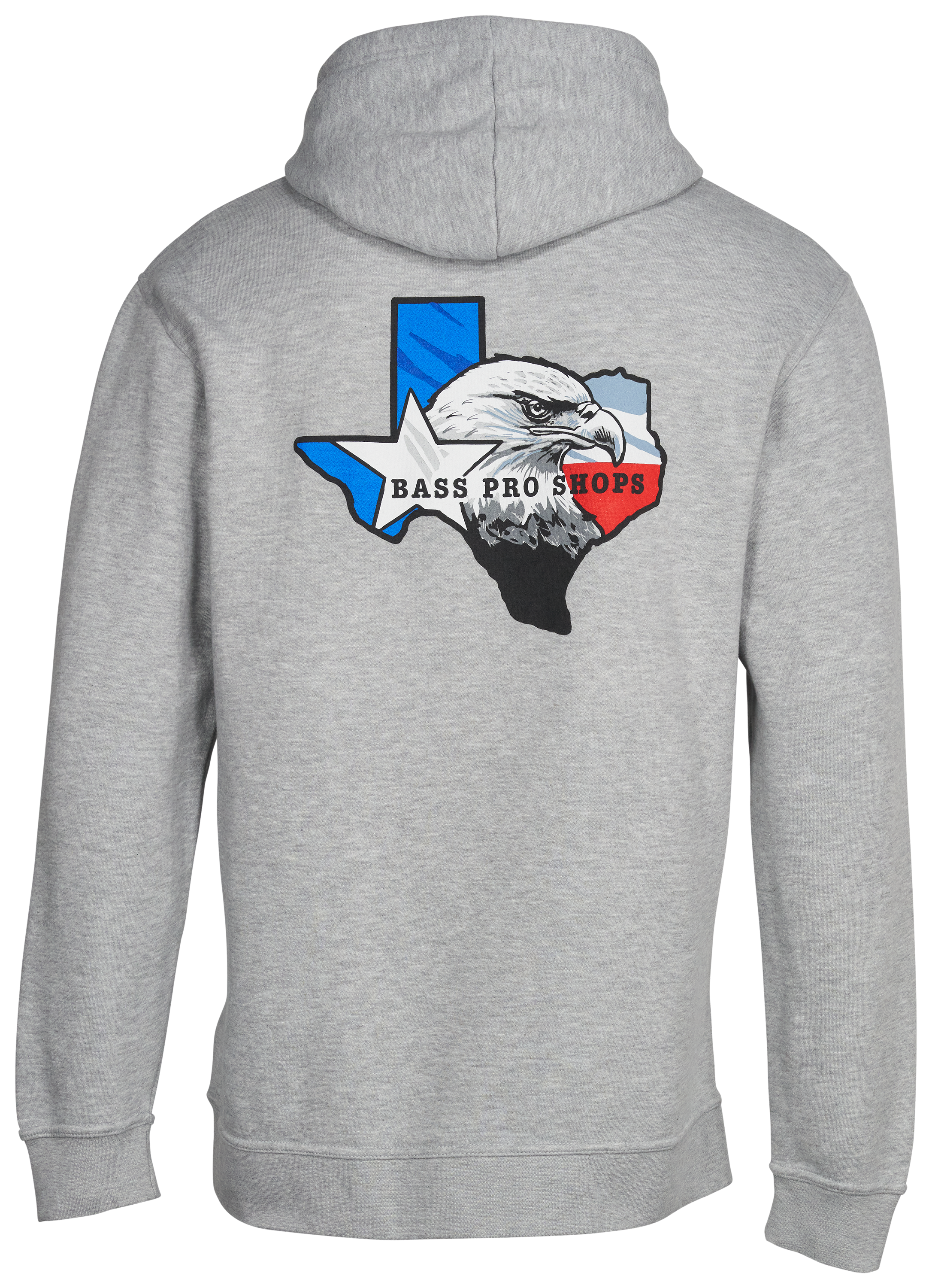 Bass Pro Shops Texas Eagle Long-Sleeve Hoodie for Men - Heather Gray - XL