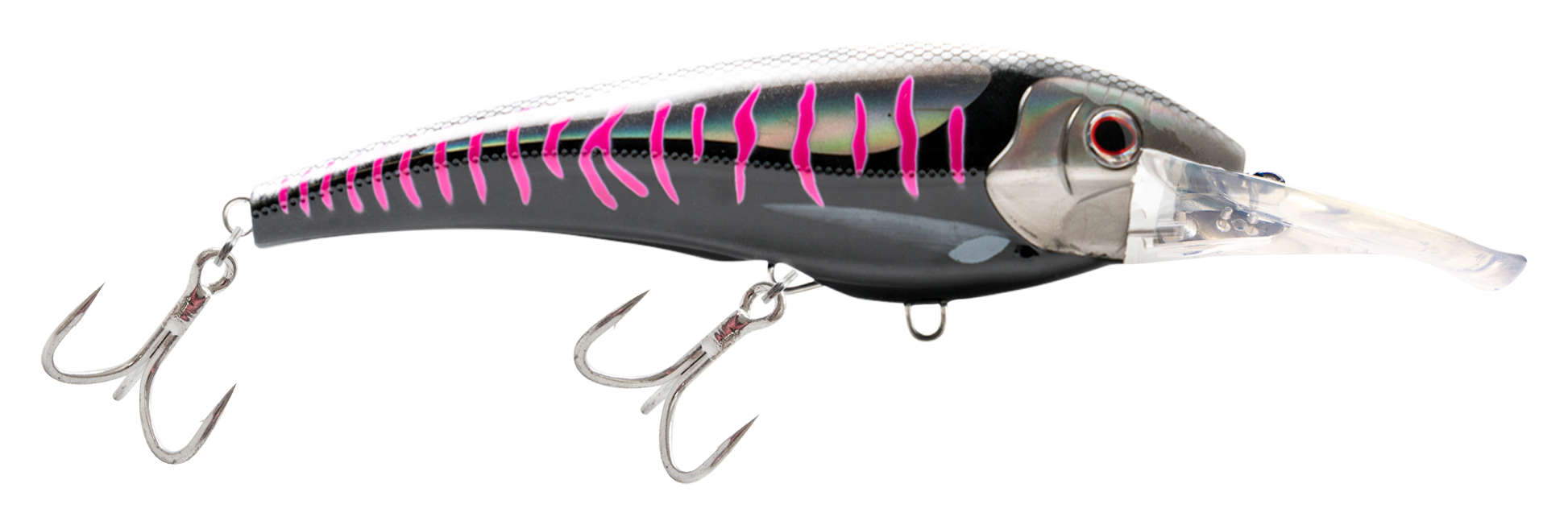 NOMAD DESIGN DTX Minnow 180 Heavy Duty Shallow FLT 7in Black Pink Mackerel Lure (DTX180HD-F-BPM)