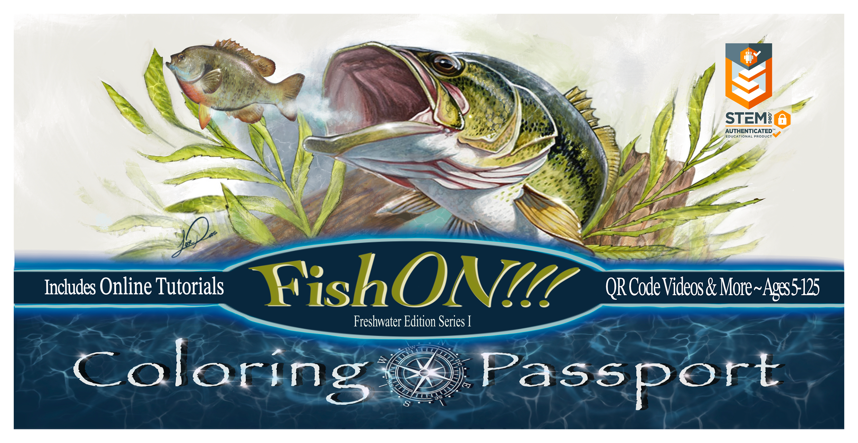 Image of Fish On!!! Coloring Passport Freshwater Edition I
