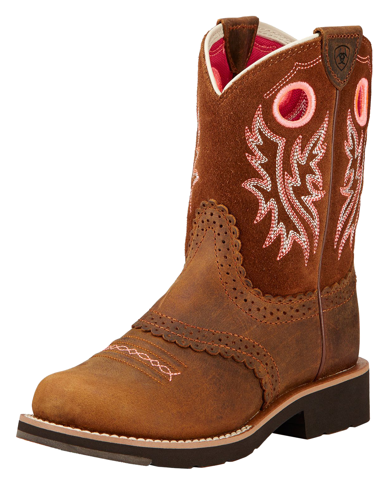 Ariat Fatbaby Cowgirl Western Boots for Toddlers - Powder Brown - 9.5 Toddler