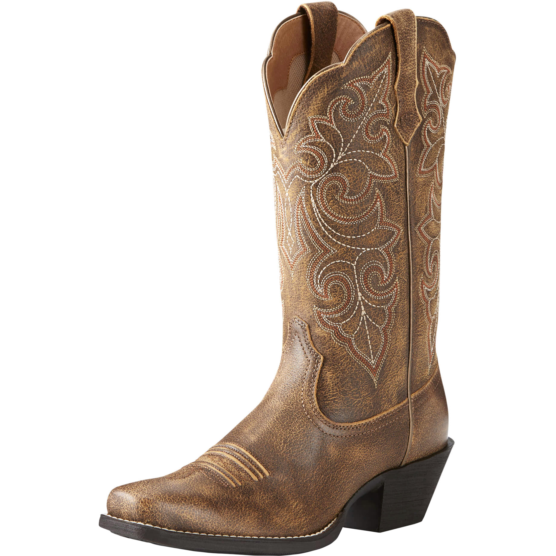 Image of Ariat Round Up Square Toe Western Boots for Ladies - Vintage Bomber - 8M