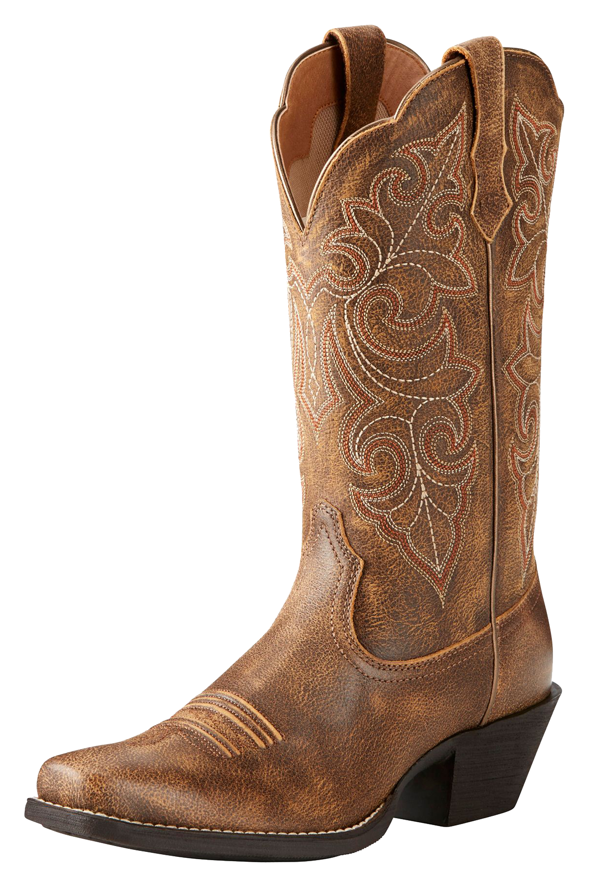 Image of Ariat Round Up Square Toe Western Boots for Ladies - Vintage Bomber - 11M