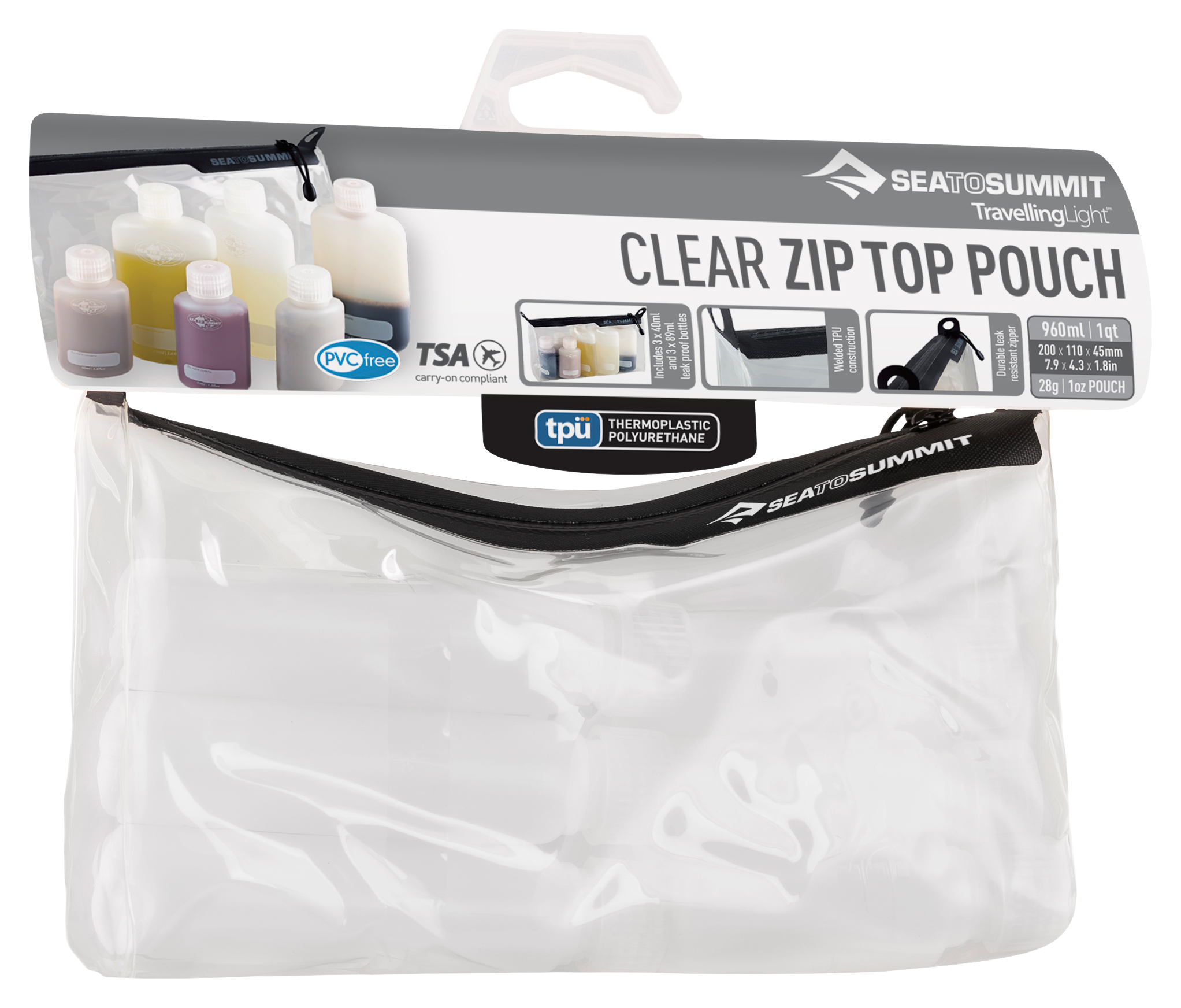 Clear Tote Bag for Travel and Beach by Surcotto - TSA Approved