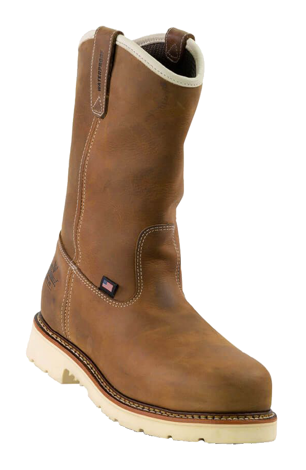 Image of Thorogood American Heritage Waterproof Steel-Toe Wellington Work Boots for Men - Crazyhorse - 10W