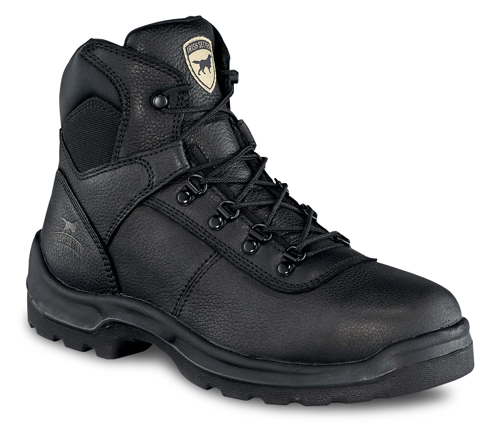 Image of Irish Setter Ely Steel Toe Work Boots for Men - Black - 8M