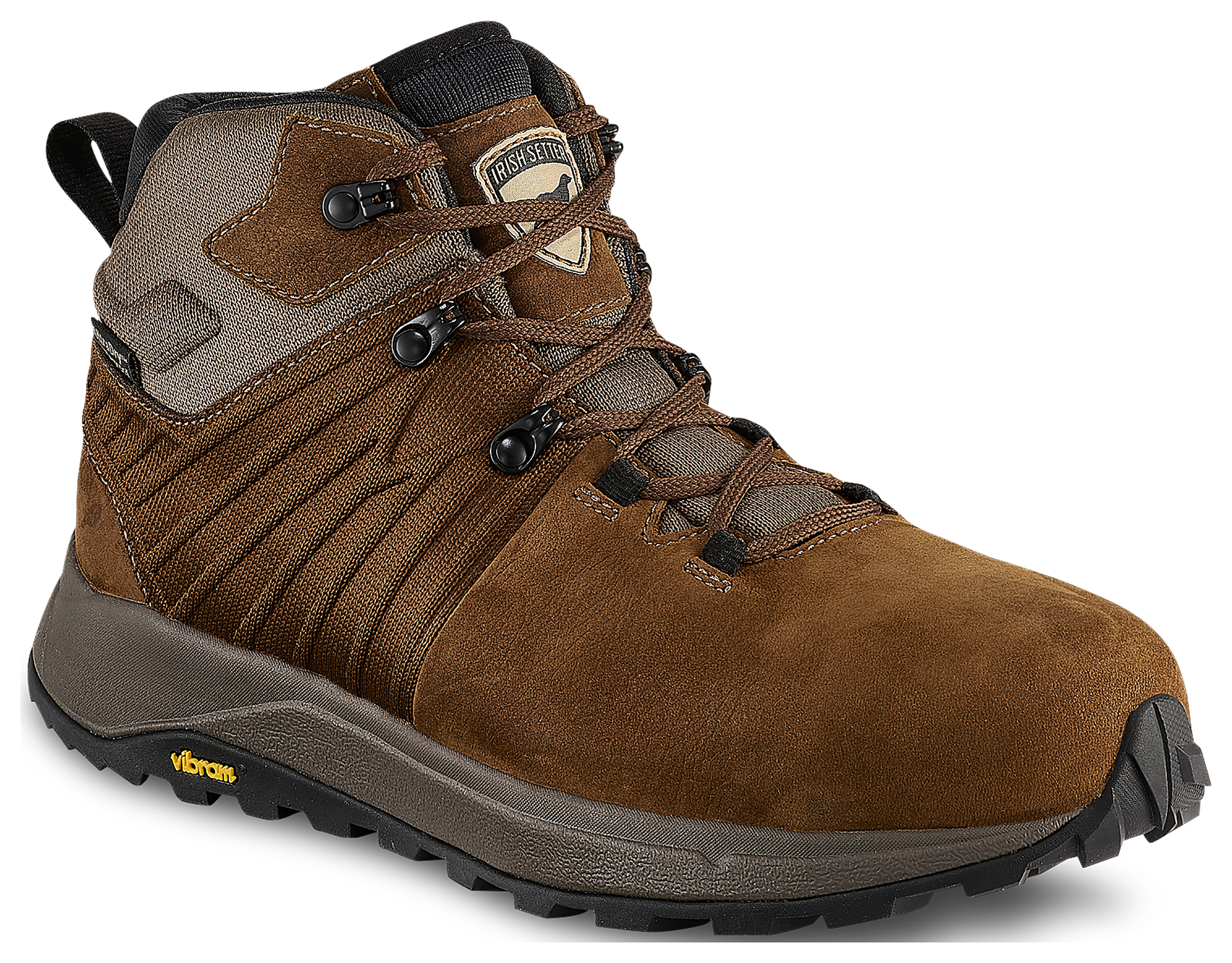 Image of Irish Setter Cascade Waterproof Aluminum Toe Work Boots for Men - Brown - 9.5M