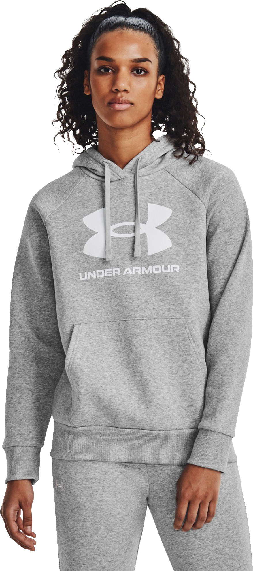 Image of Under Armour Rival Fleece Big Logo Long-Sleeve Hoodie for Ladies