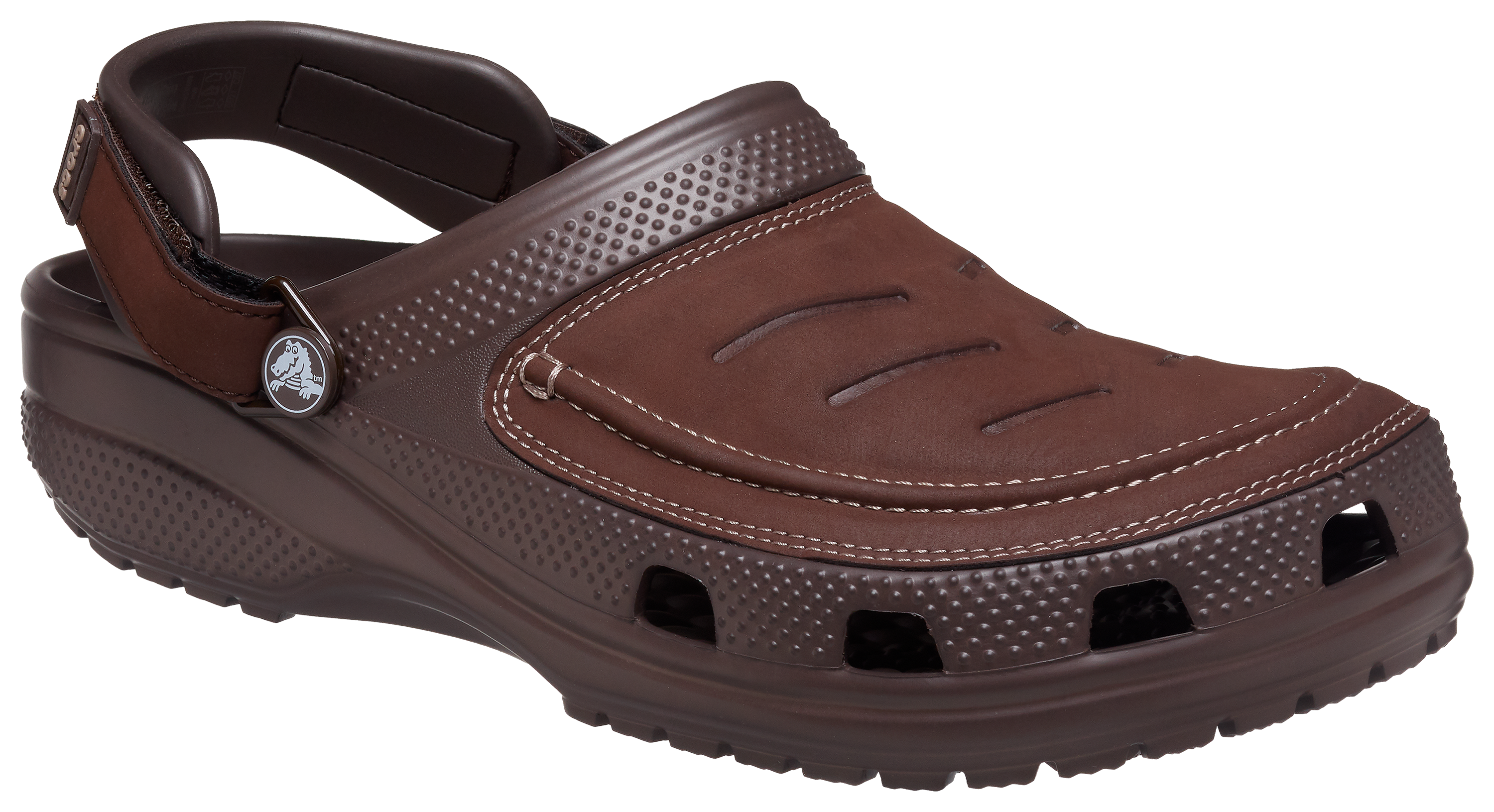 Image of Crocs Yukon Vista II LiteRide Clogs for Men - Espresso/Mushroom