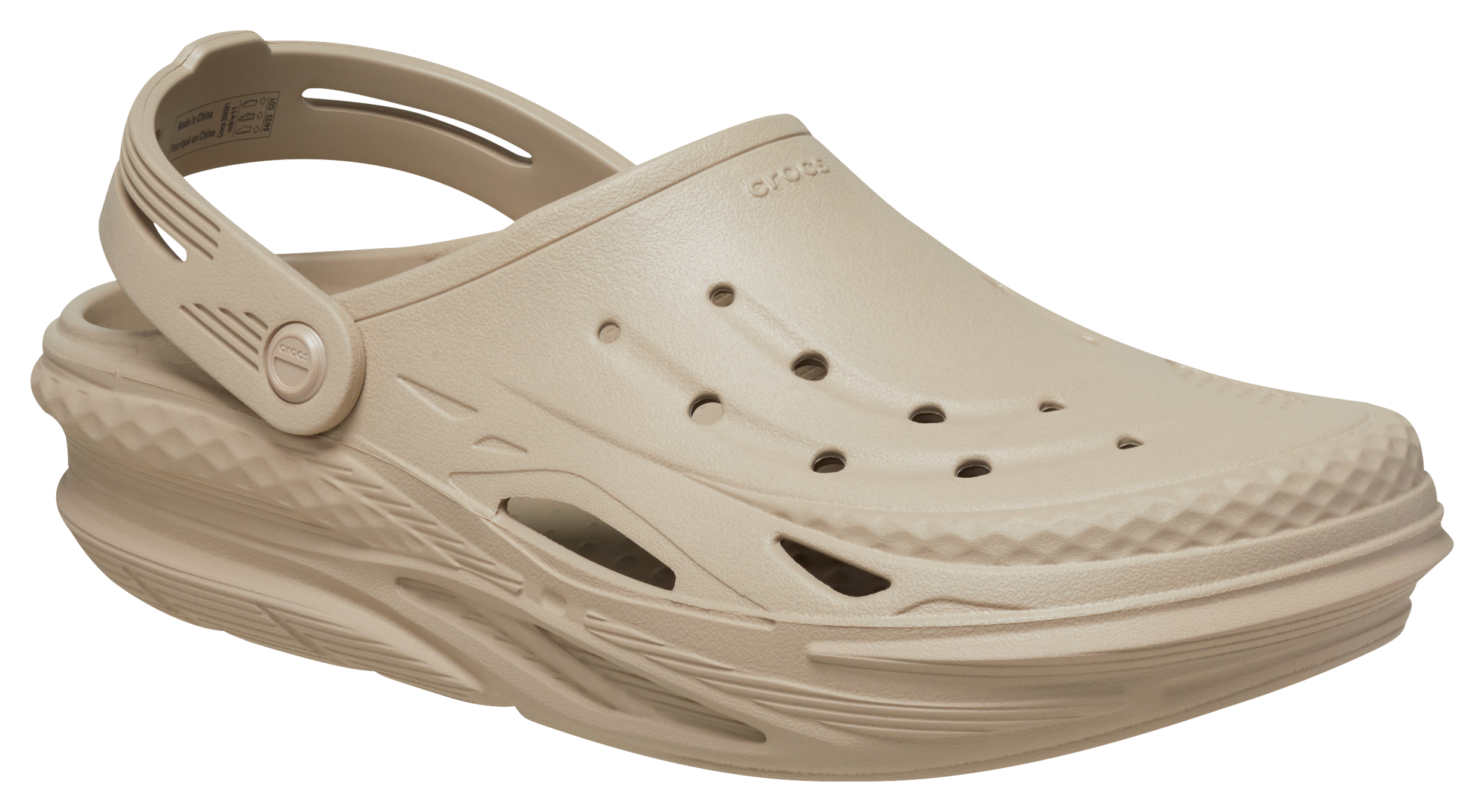 Image of Crocs Off Grid Clogs for Men - Cobblestone