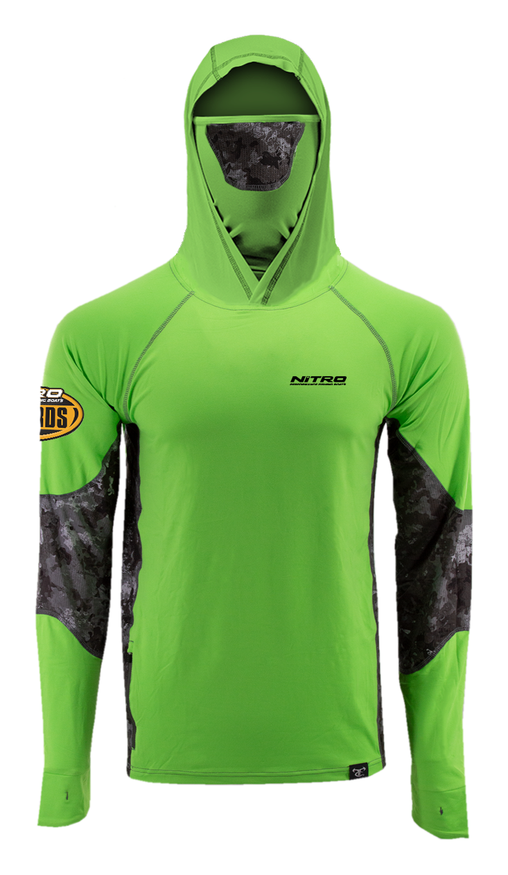 Image of NITRO Rewards ArrowWood Long-Sleeve Hoodie for Men - Green Flash/TrueTimber Midnight - S