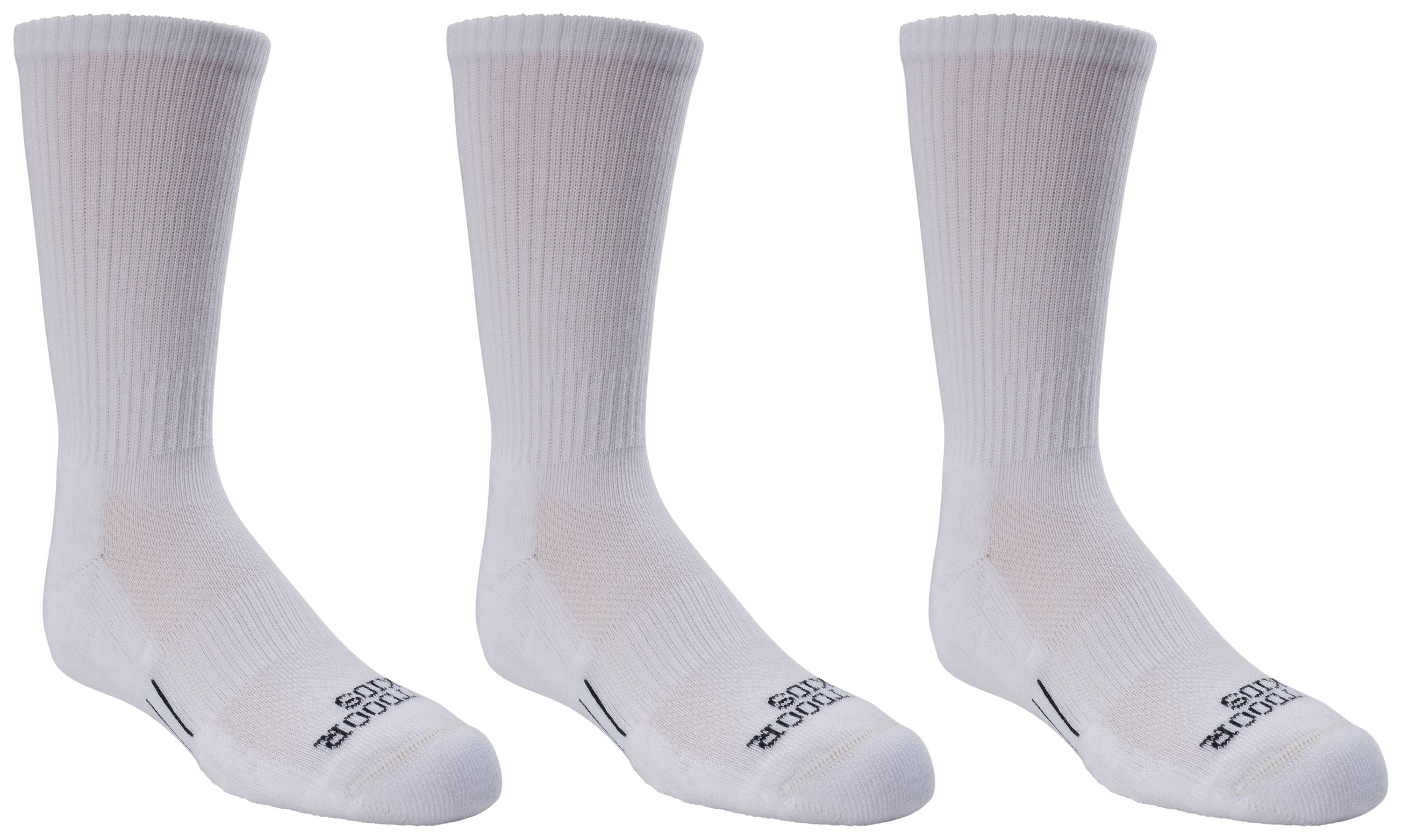 Image of Outdoor Kids Encompass Crew Socks 3-Pack for Kids - White - XS