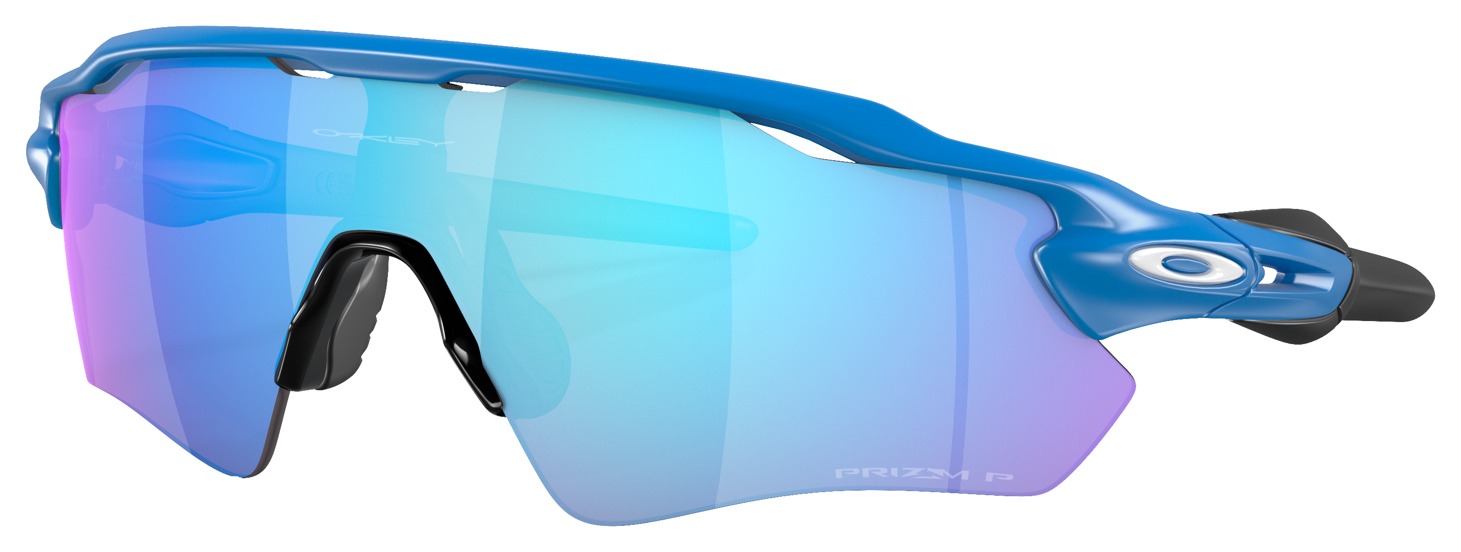 Image of Oakley Radar EV Path OO9208 Prizm Grey Polarized Sunglasses - Matte Sapphire/Prizm Sapphire - X-Large