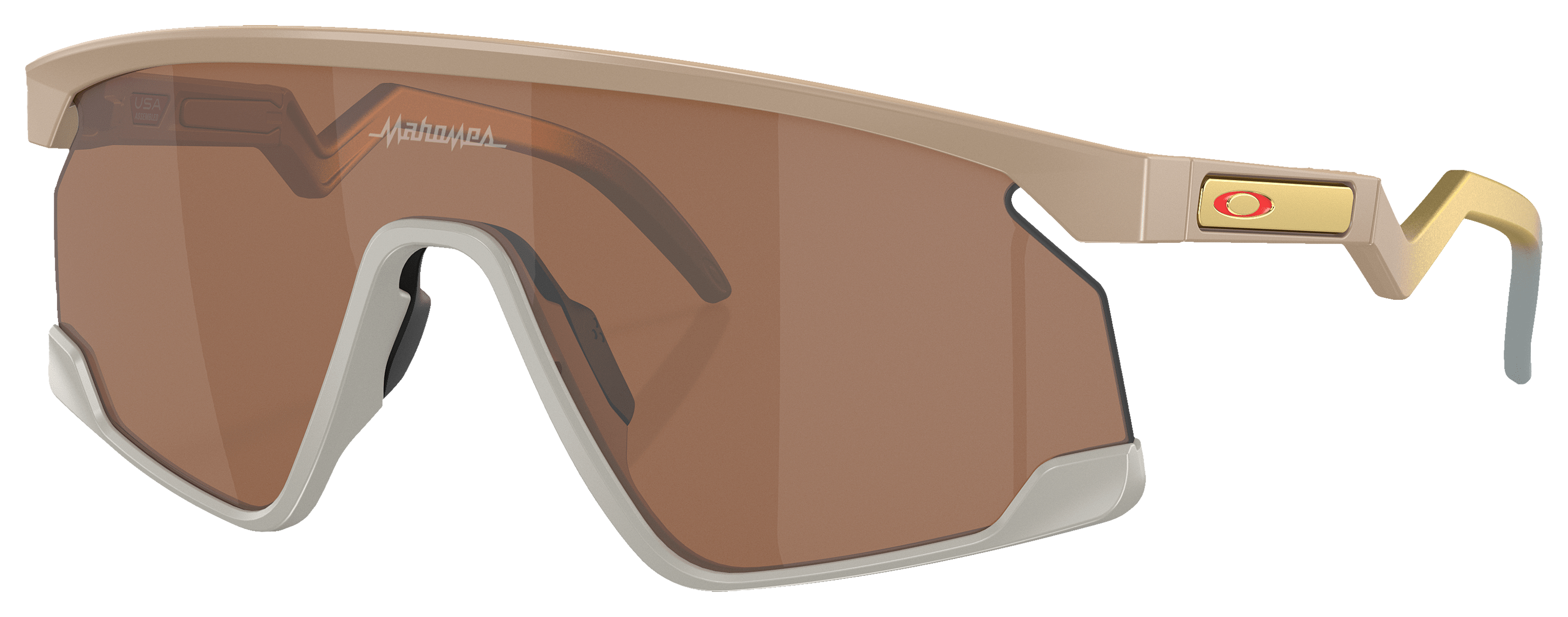 Image of Oakley BXTR OO9280 Patrick Mahomes II Collection Prizm Bronze Sunglasses