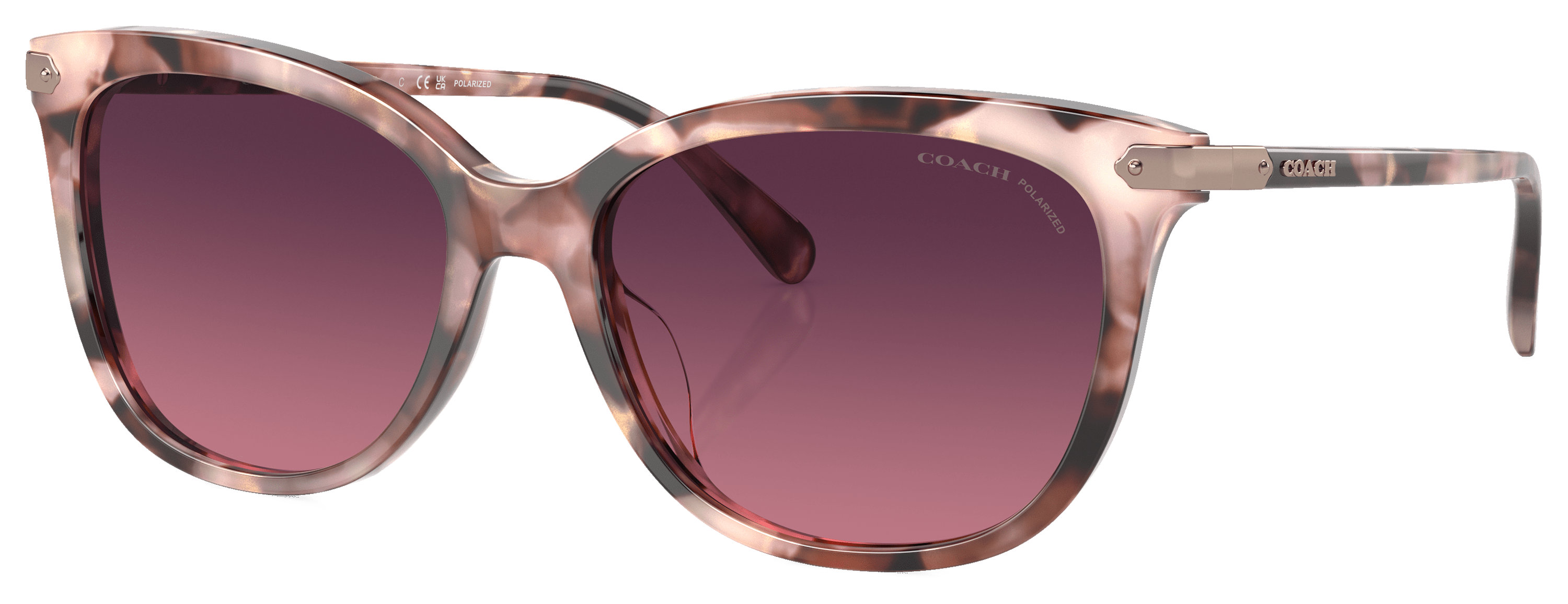 COACH HC8378U Polarized Sunglasses for Ladies