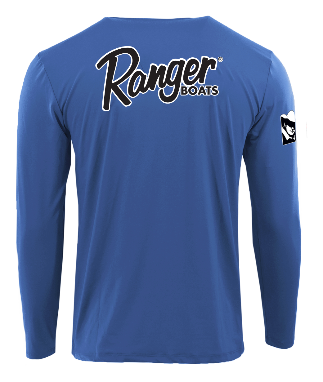 Image of Ranger Boats Ranger Cup Performance Long-Sleeve Shirt - Strong Blue - M