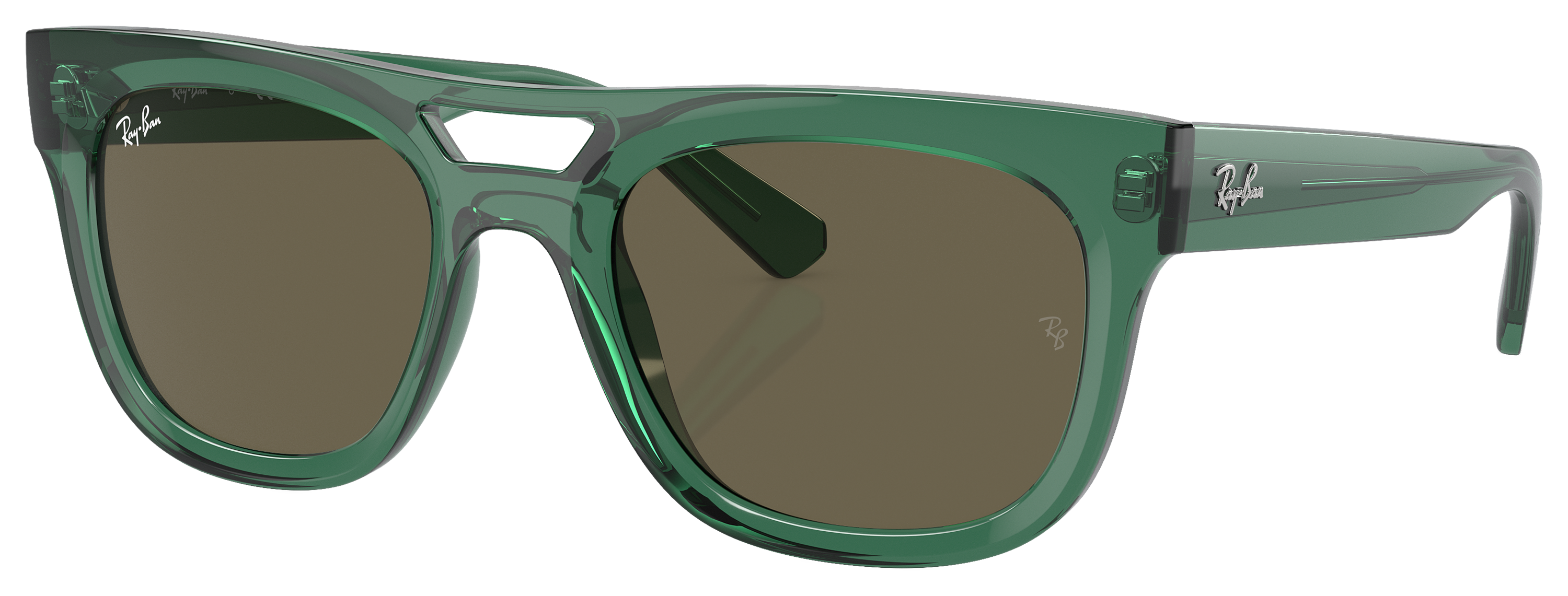 Image of Ray-Ban Phil Bio-Based RB4426 Sunglasses - Transparent Green/Brown Classic