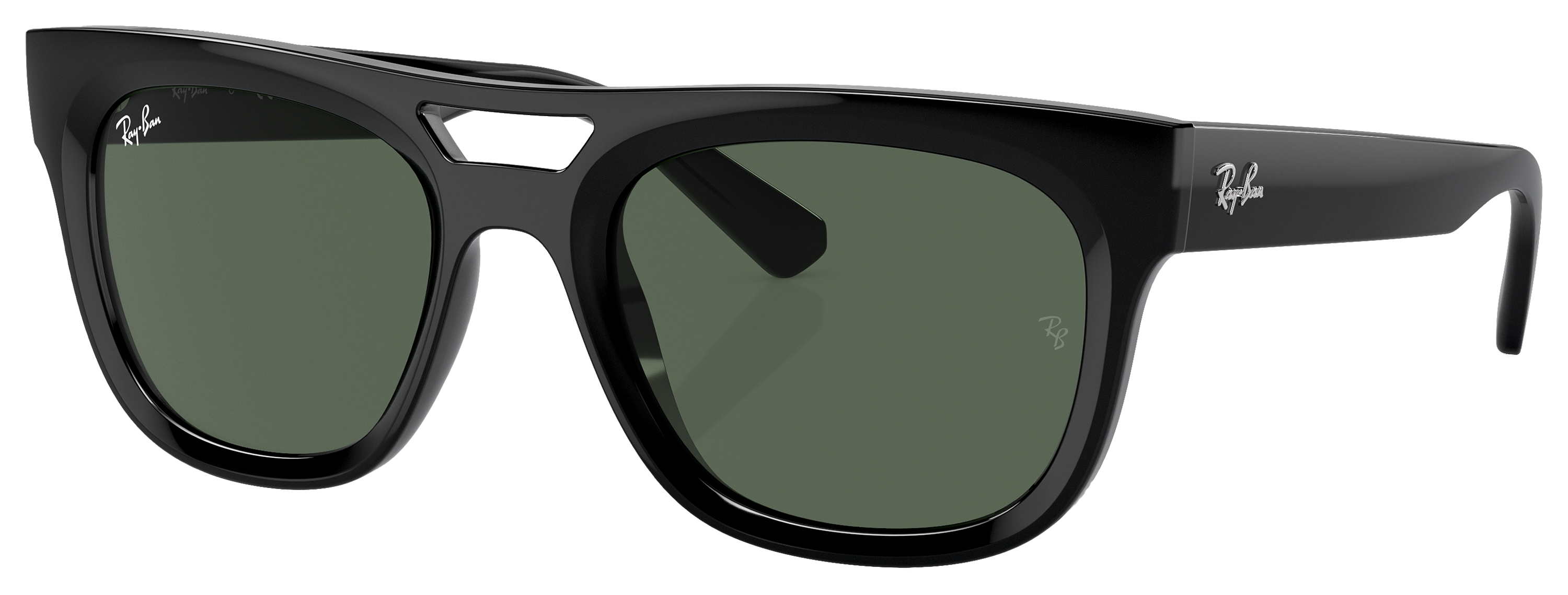 Image of Ray-Ban Phil Bio-Based RB4426 Sunglasses - Black/Dark Green Classic