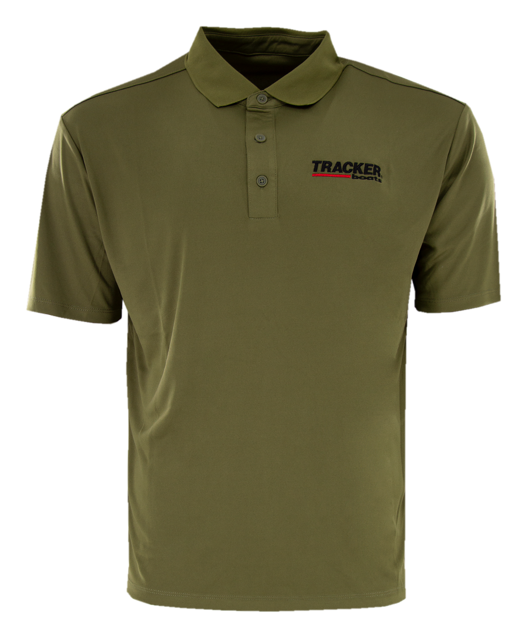 Image of TRACKER Boats Logo Short-Sleeve Polo for Men - Olive - L