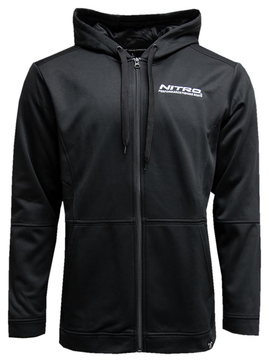 Image of NITRO Diamond Back Full-Zip Performance Fleece Jacket for Men - Black - S