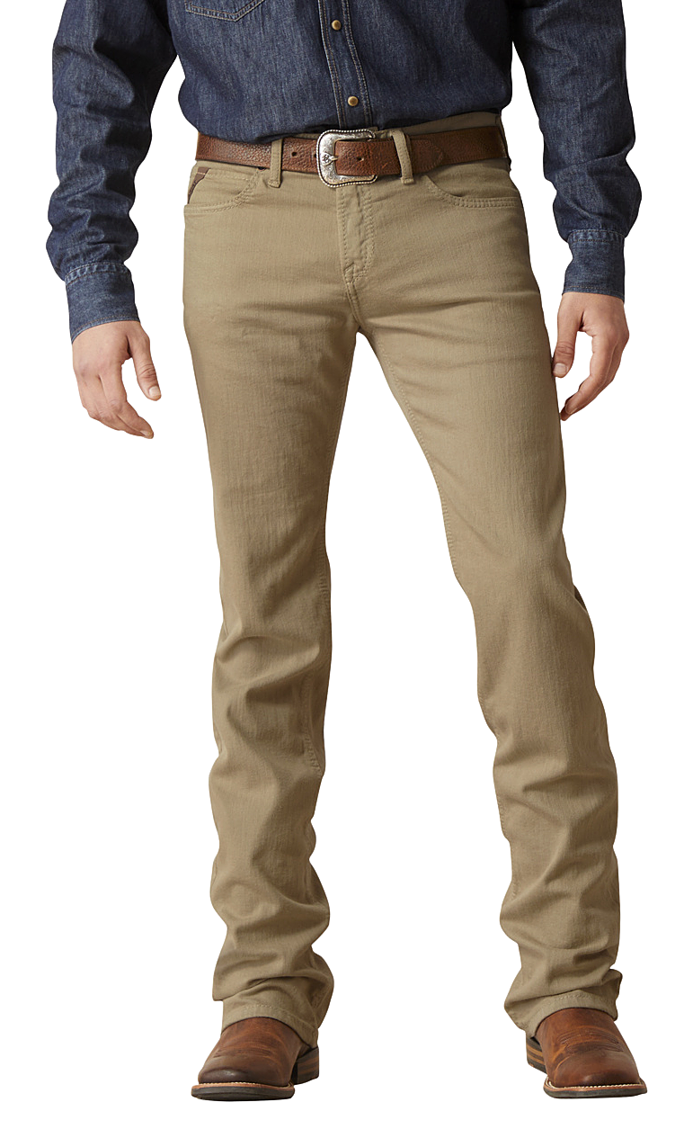 Image of Ariat M7 Grizzly Straight-Fit Jeans for Men - Dark Khaki