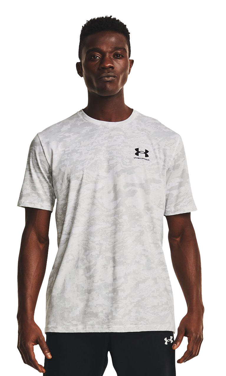Image of Under Armour ABC Camo Short-Sleeve Shirt - White/Black