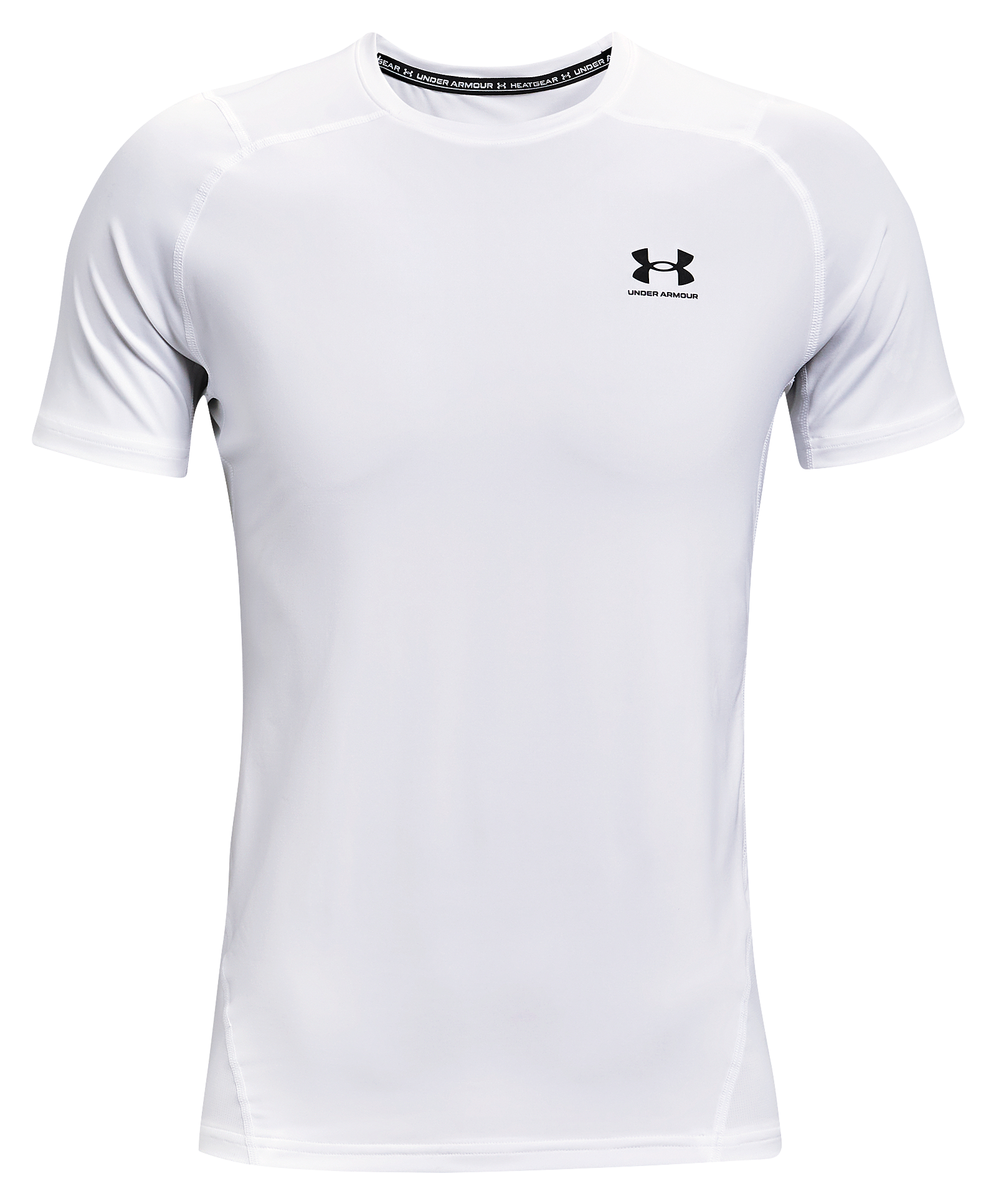 Image of Under Armour HeatGear Fitted Short-Sleeve T-Shirt for Men - White - 3XLT