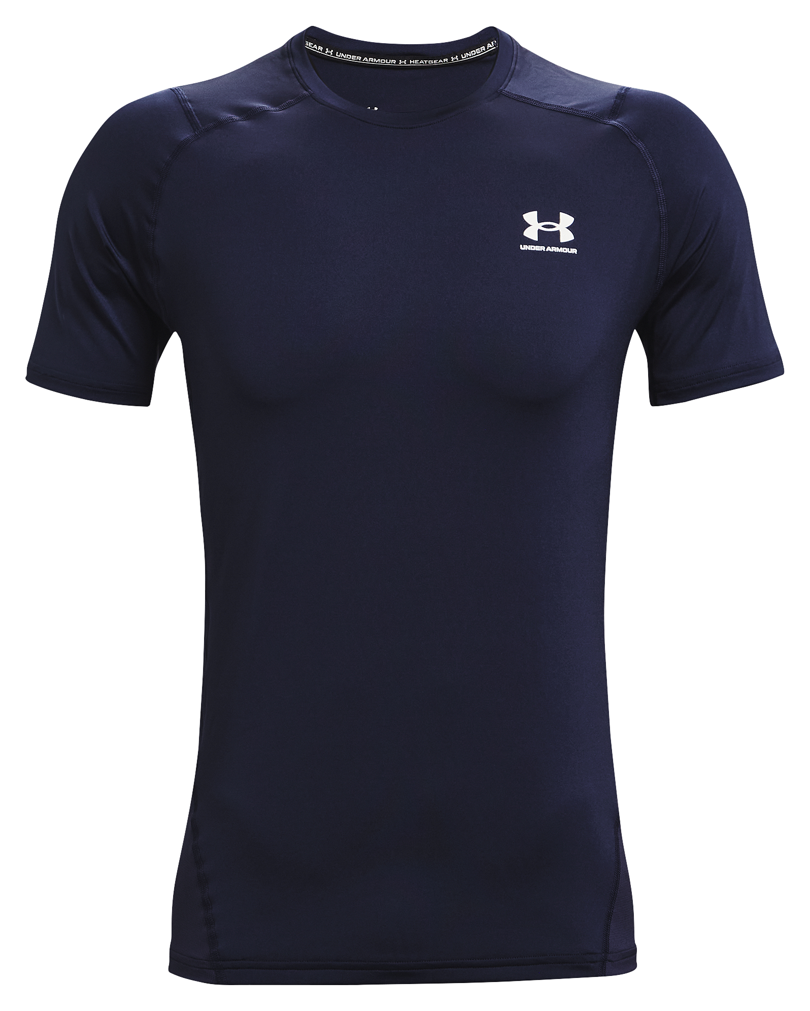 Under Armour HeatGear Fitted Short-Sleeve T-Shirt for Men - Midnight Navy - XLT