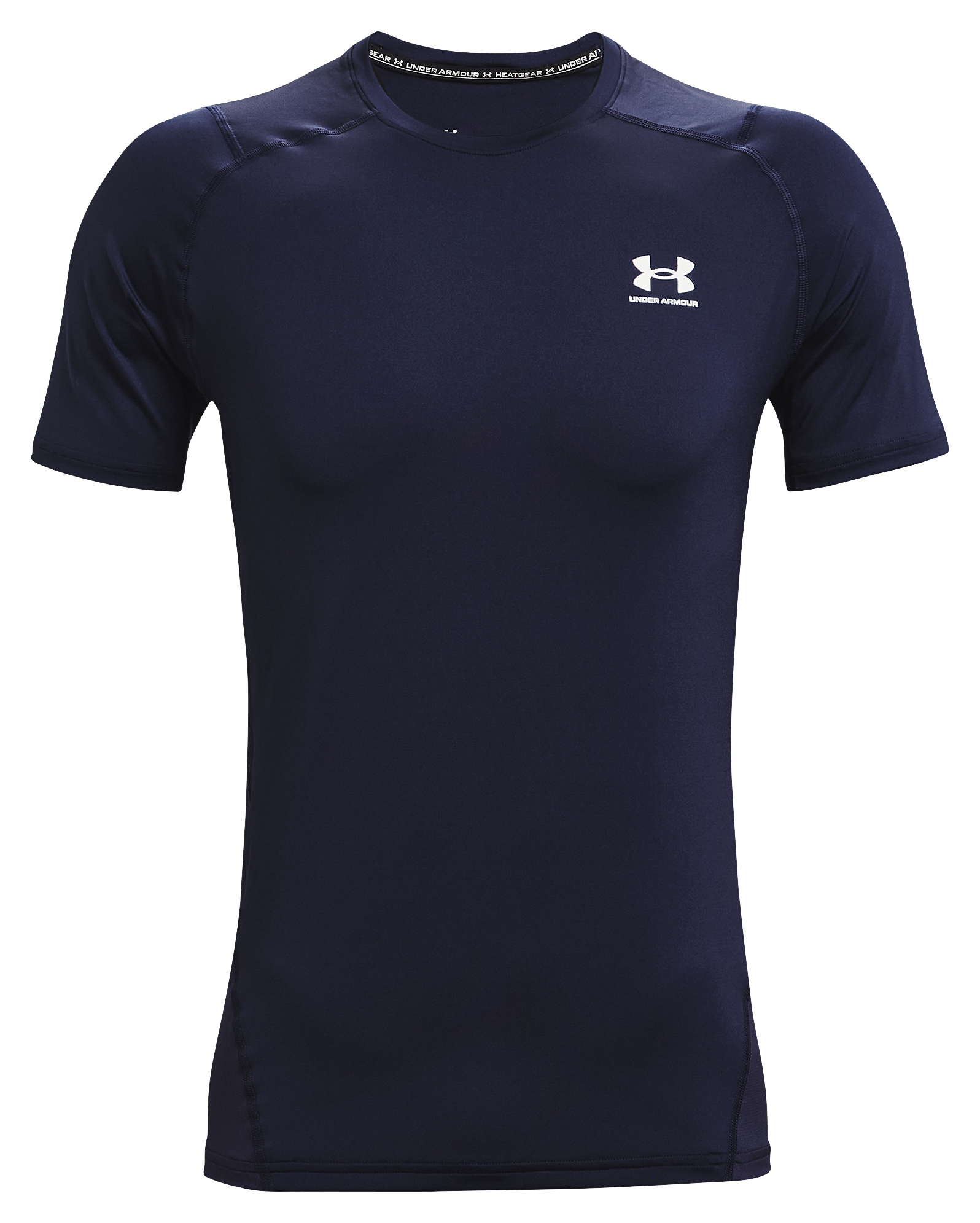Under Armour HeatGear Fitted Short-Sleeve T-Shirt for Men - Midnight Navy - 4XL