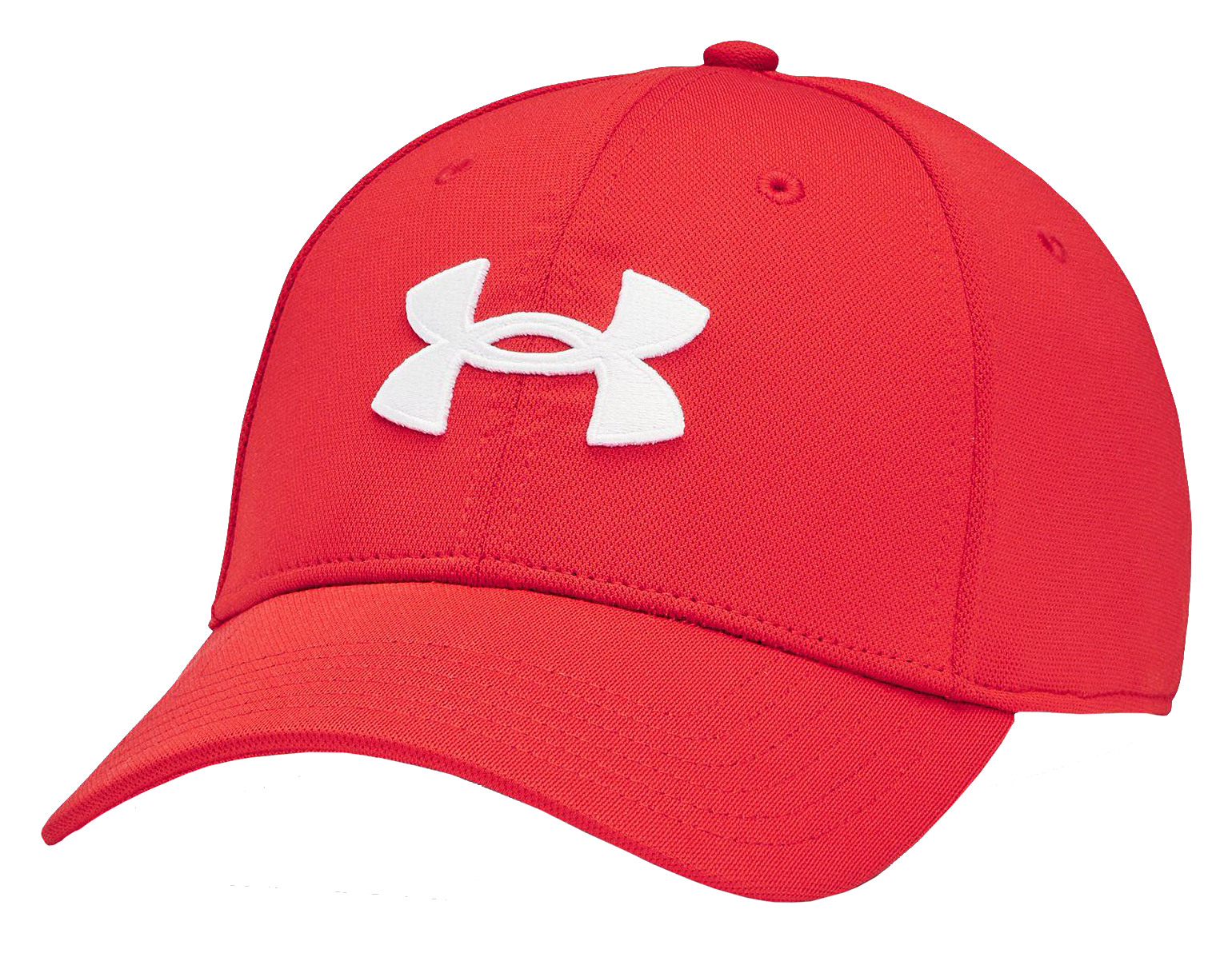 Image of Under Armour Blitzing Fitted Cap for Men - Red/White - S/M