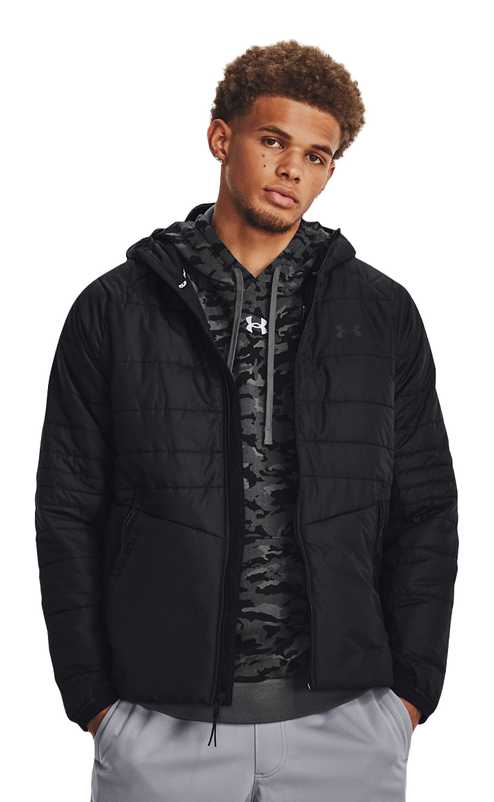 Under Armour Storm Men's M Black Embroidered Pullover Hoodie Hooded  Sweatshirt
