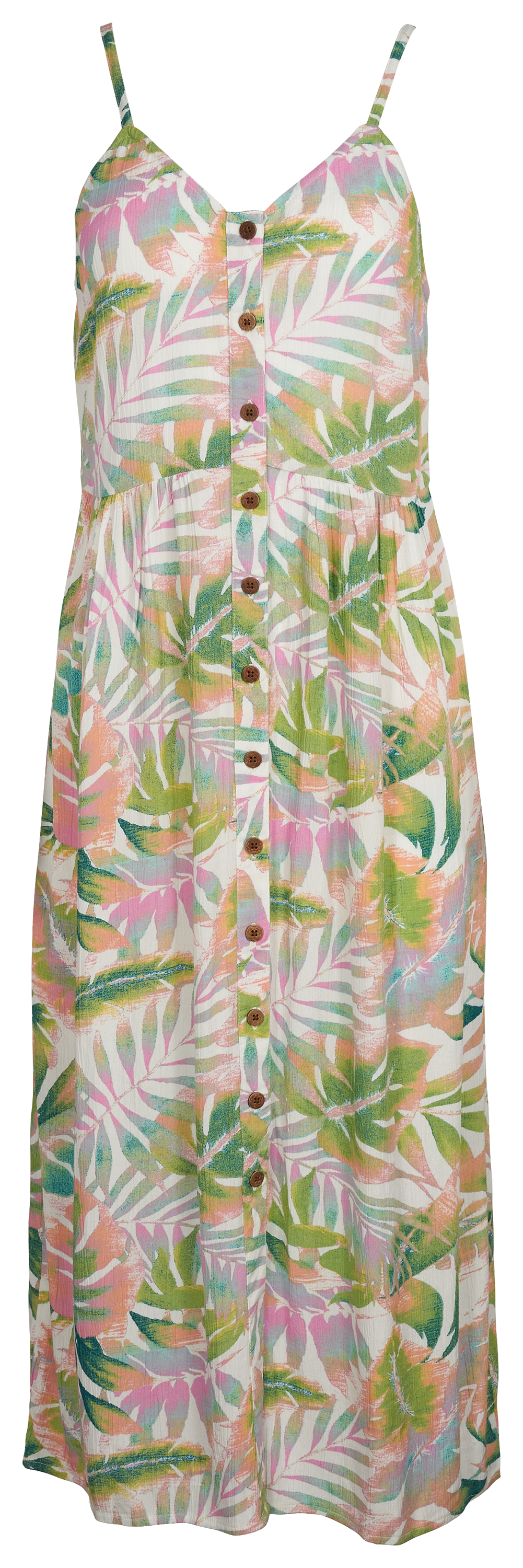 NATURAL REFLECTIONS Midi Tropical Print Dress