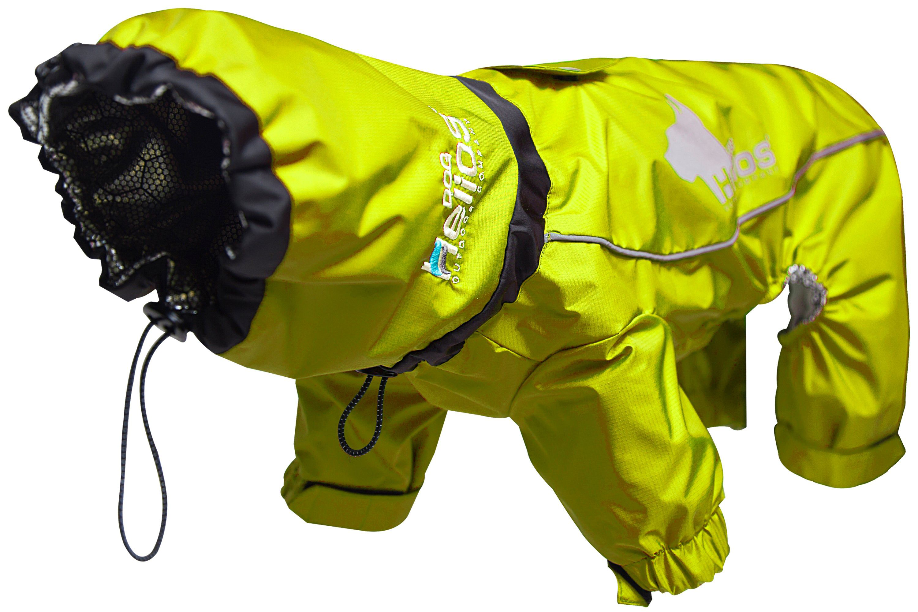 Image of Dog Helios Weather-King Ultimate Windproof Full-Body Winter Dog Jacket - Yellow - Medium