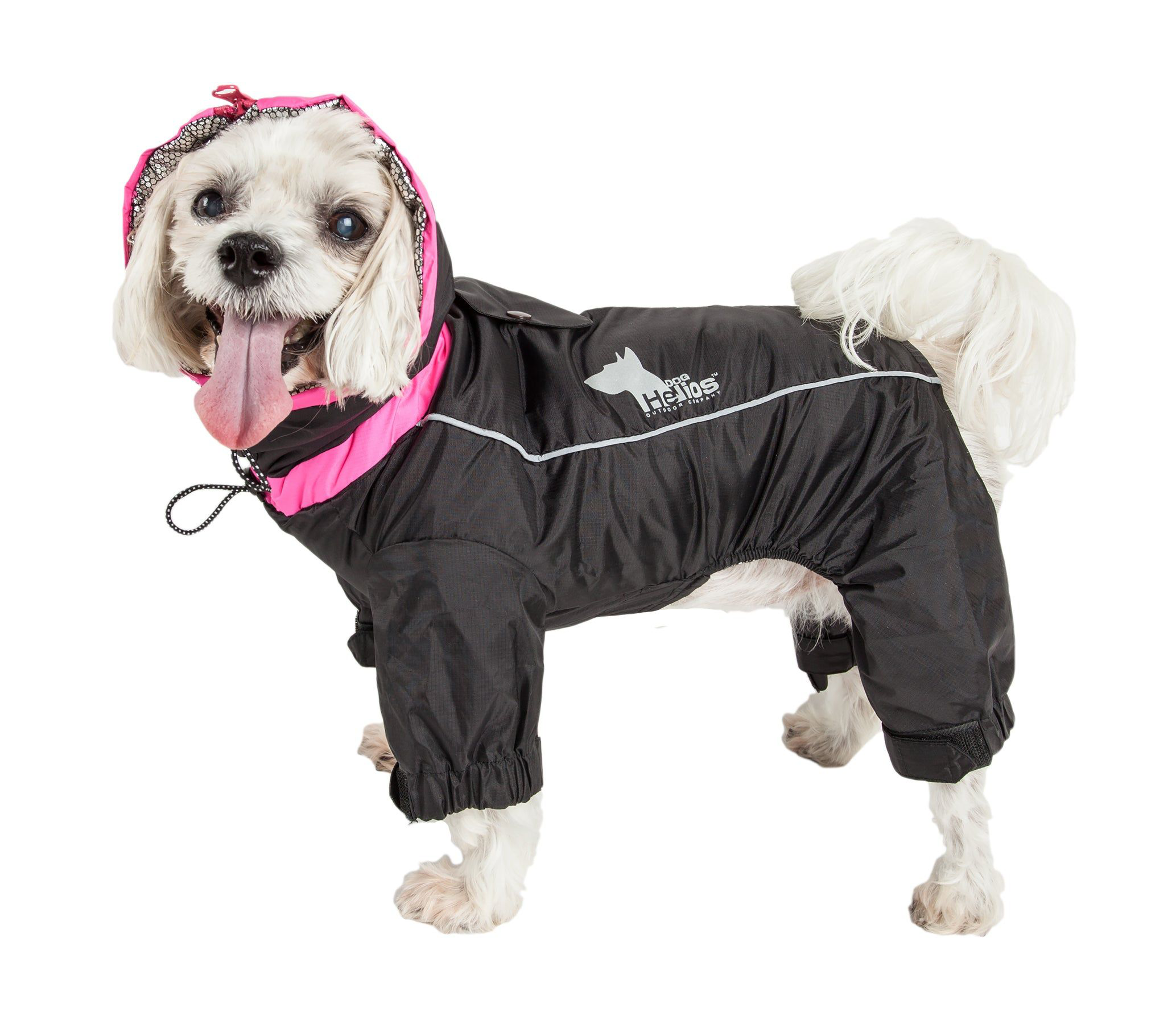 Image of Dog Helios Weather-King Ultimate Windproof Full-Body Winter Dog Jacket - Black - Medium