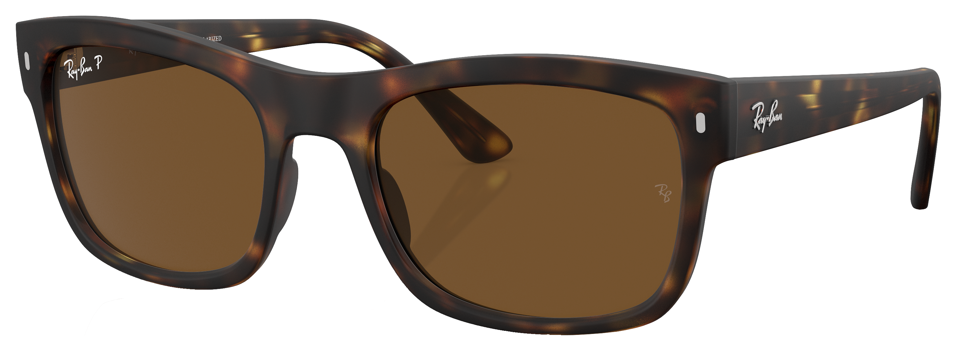 Image of Ray-Ban RB4428 Glass Polarized Sunglasses - Havana/Brown Classic - Large