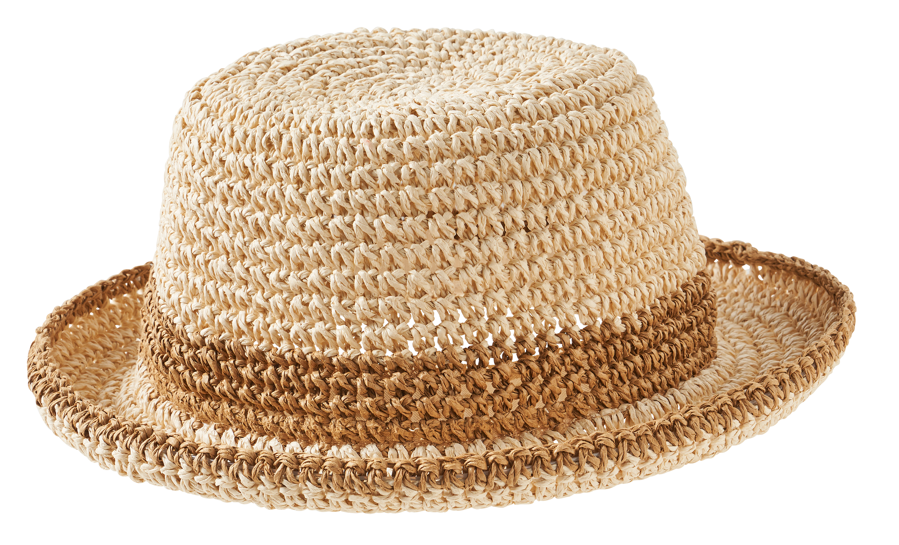 Image of Natural Reflections Crochet Toyo Bucket Hat for Ladies - Natural