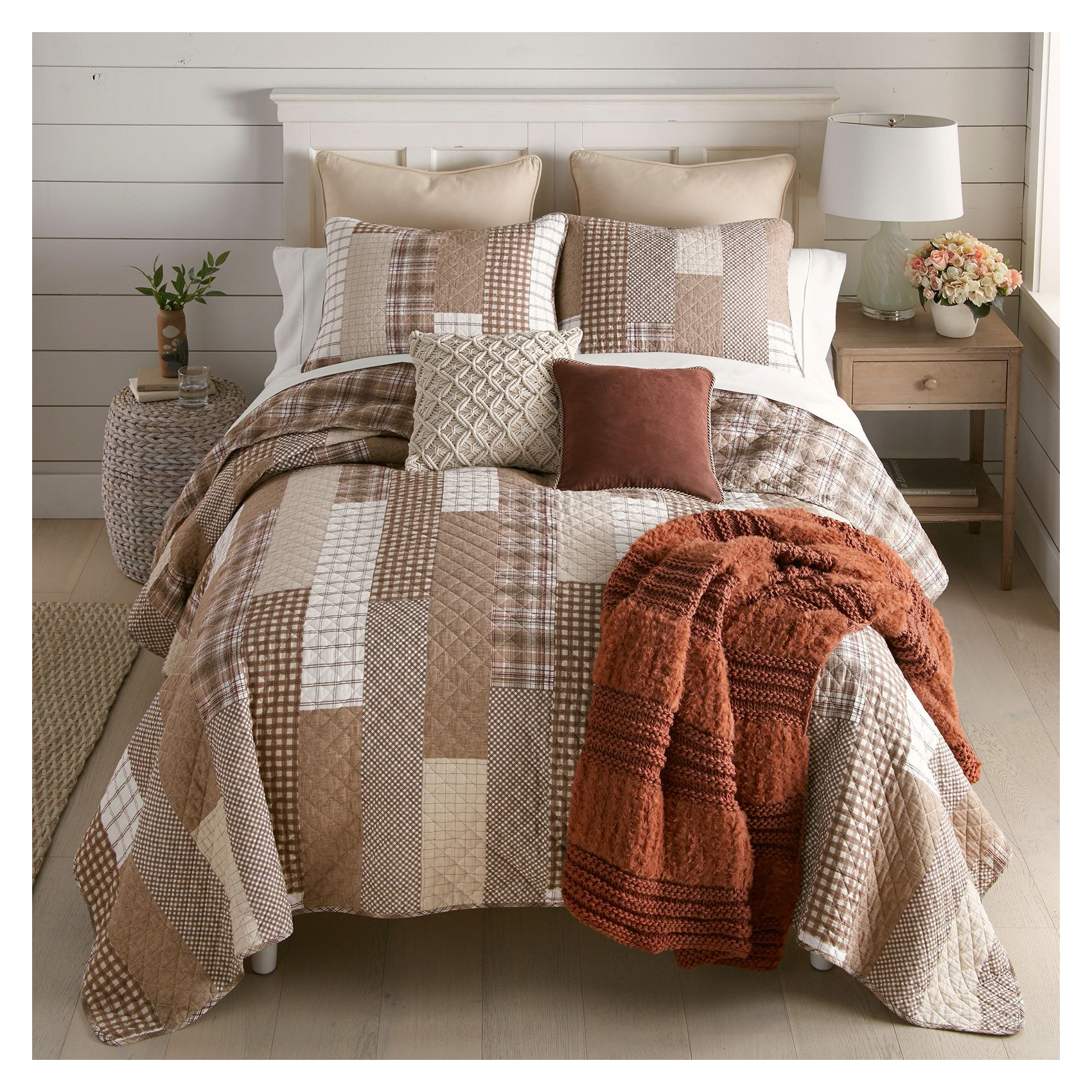 Image of Donna Sharp Highland Plaid Quilt Set - Queen