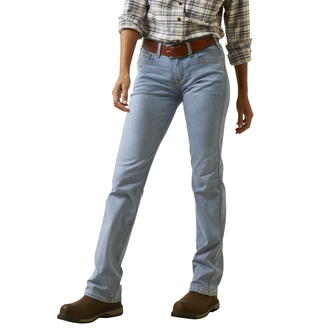 Ariat Rebar Riveter Boot Cut Jeans for Ladies - Coldwater - 26W - Regular