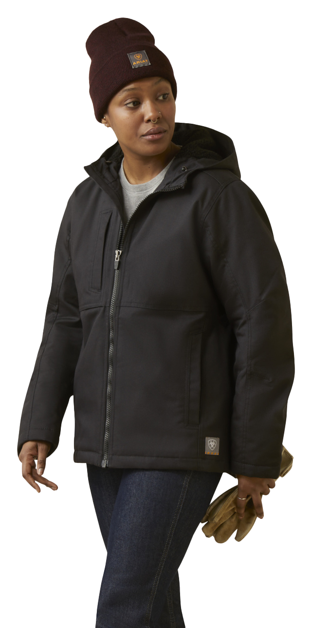 Image of Ariat Rebar DuraCanvas Insulated Jacket for Ladies - Black - XS