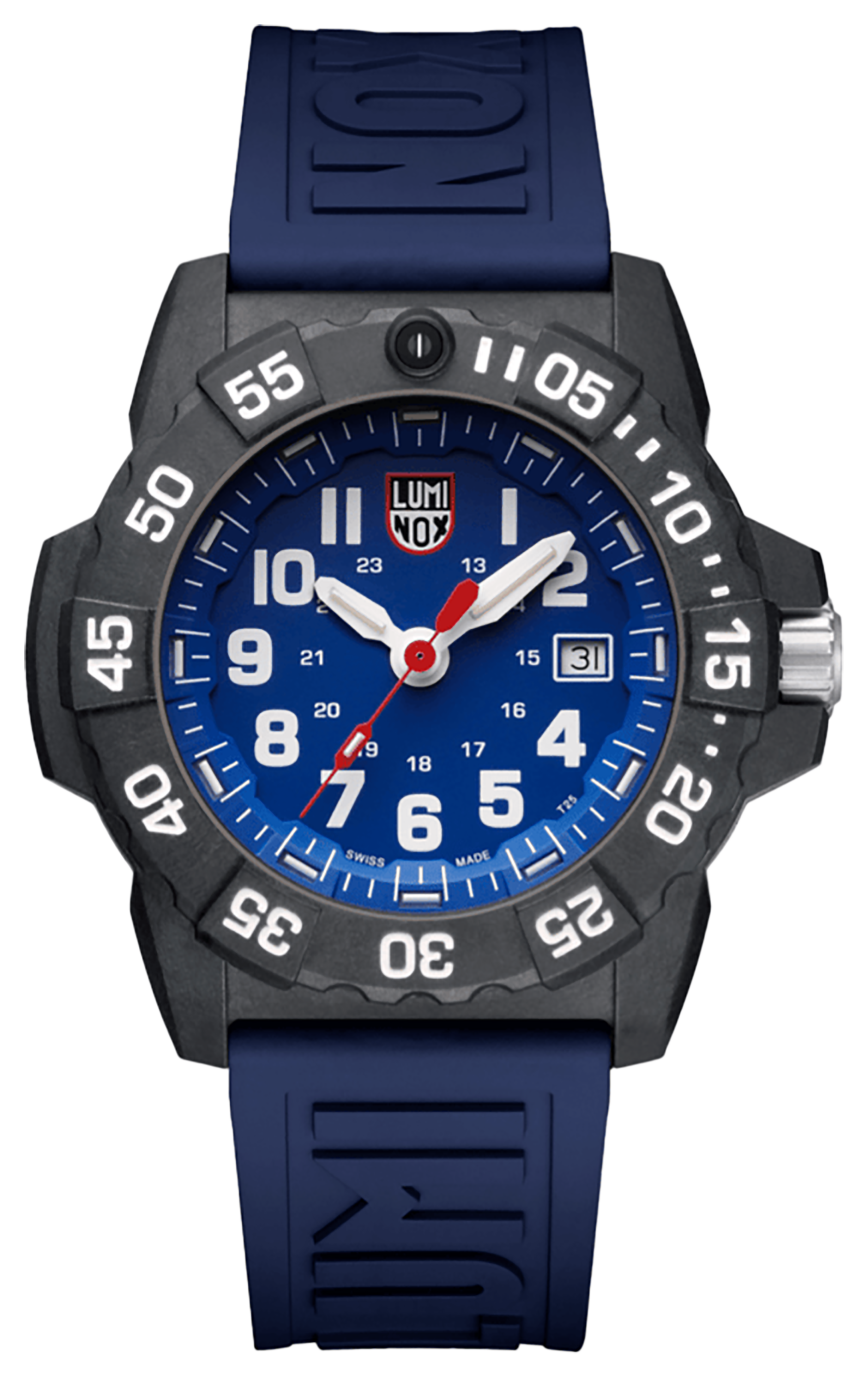 Image of Luminox Cut-to-Fit Rubber Watch Strap - Blue