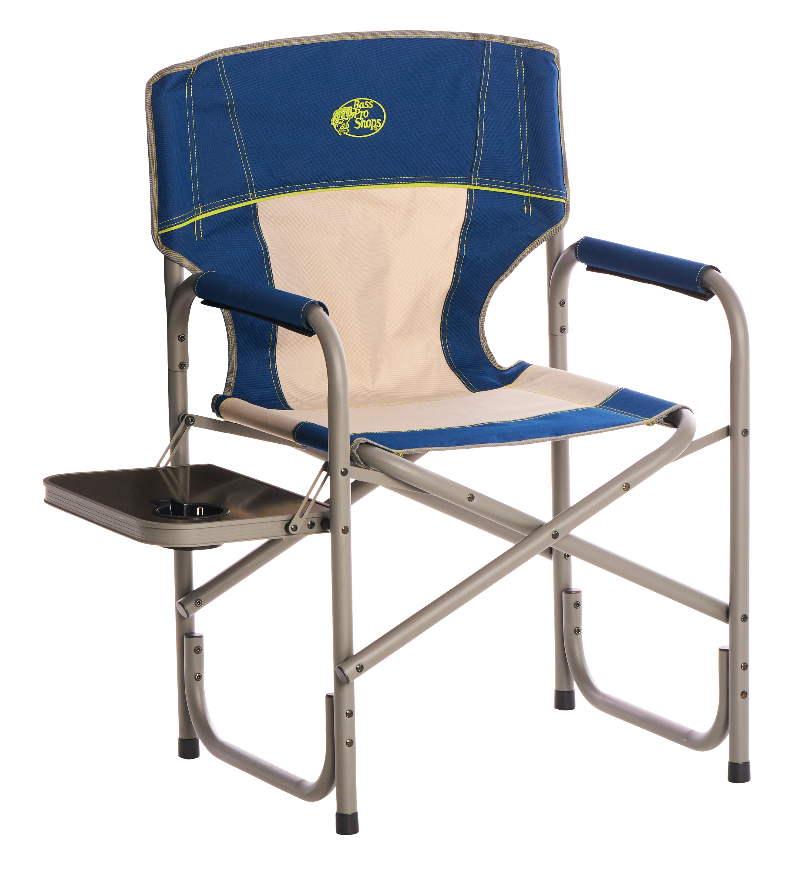 Image of Bass Pro Shops Director Chair with Side Table - Blue/Gray