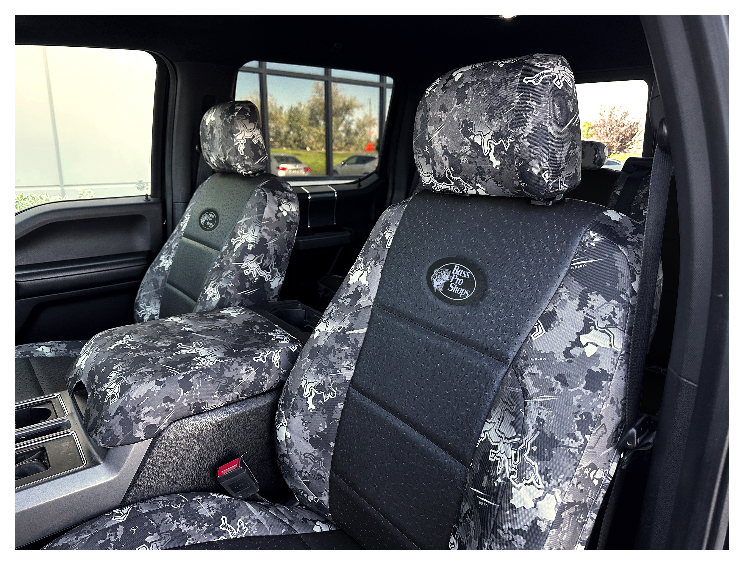 Image of Bass Pro Shops and Cabela's TrueTimber Viper Seat Covers by Ruff Tuff with Ostrich Inserts