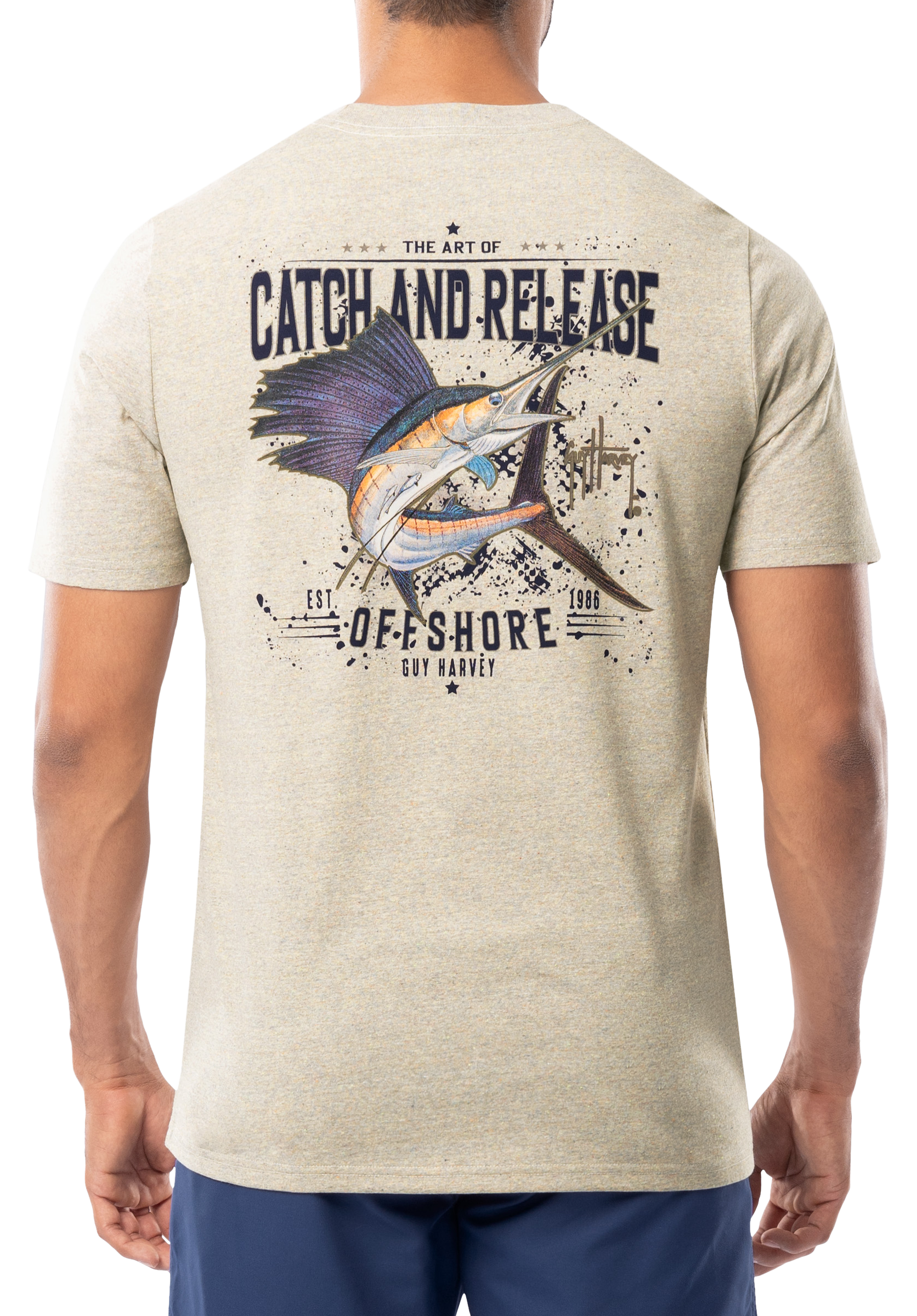 GUY HARVEY Catch and Release Short-Sleeve T-Shirt for Men