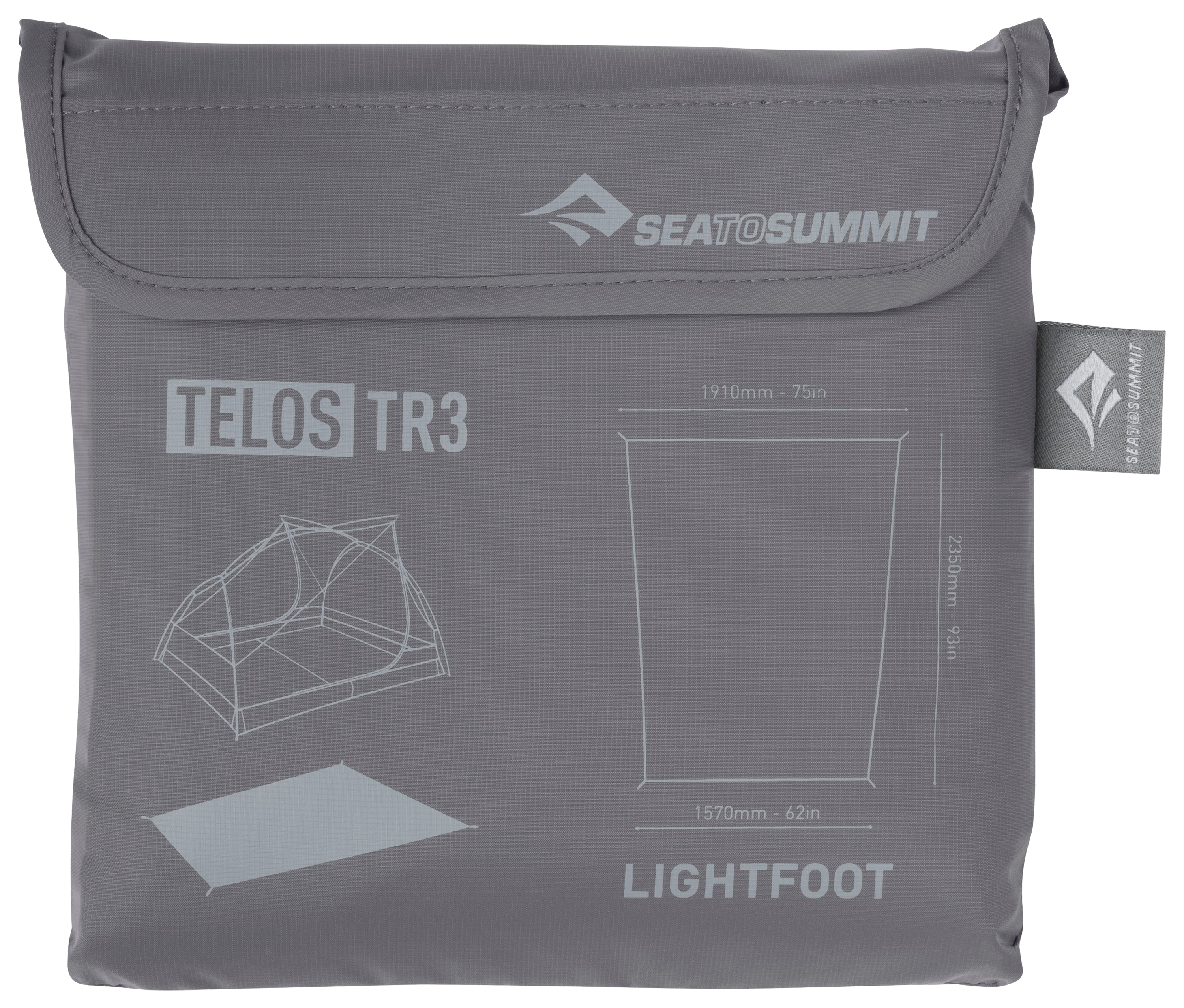 Image of Sea to Summit Telos LightFoot Footprint - Telos TR3 Tent